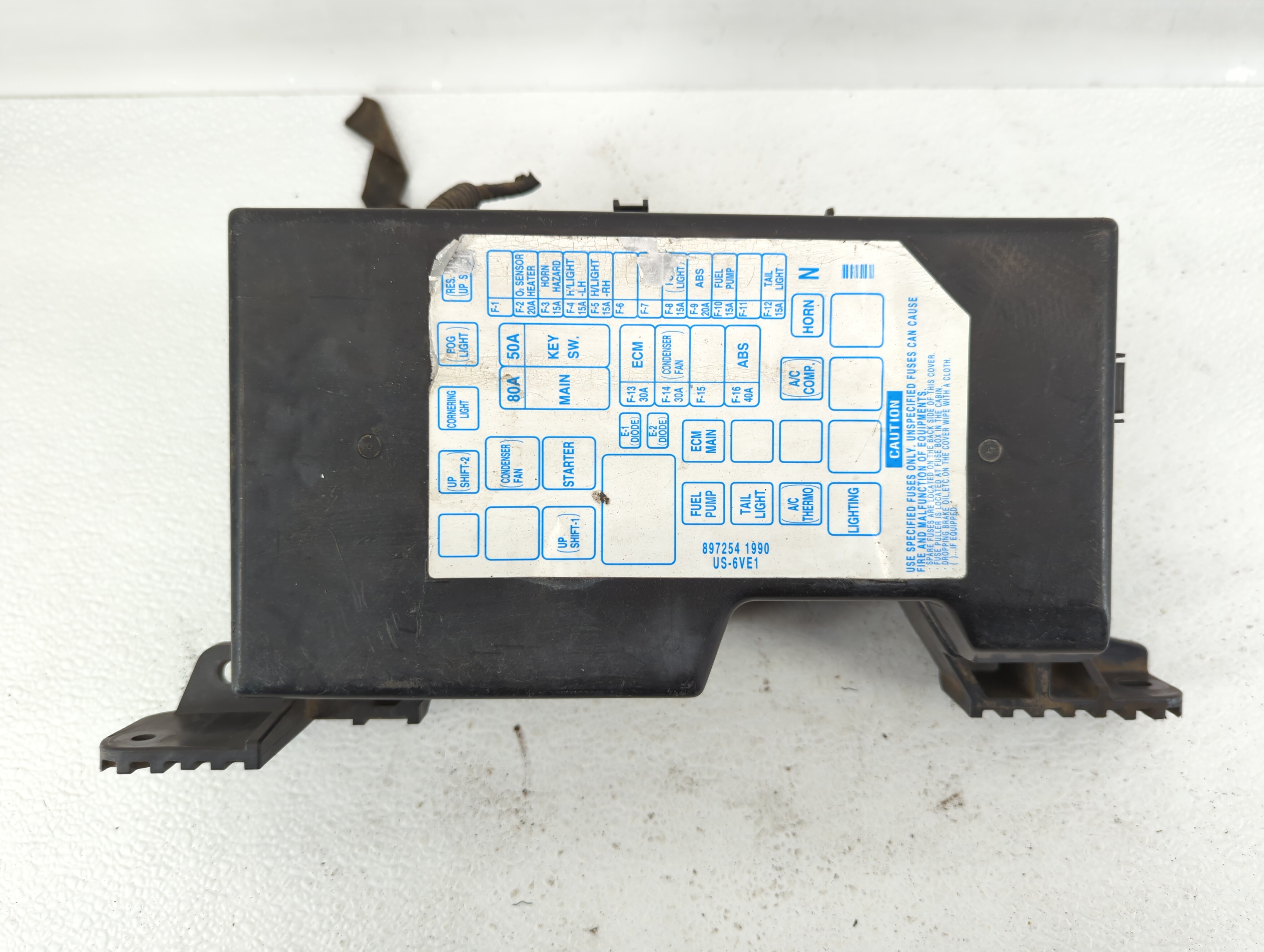 2001 Isuzu Trooper Fusebox Fuse Box Relay Module 897254 1990 534188 - Oemusedautoparts1.com