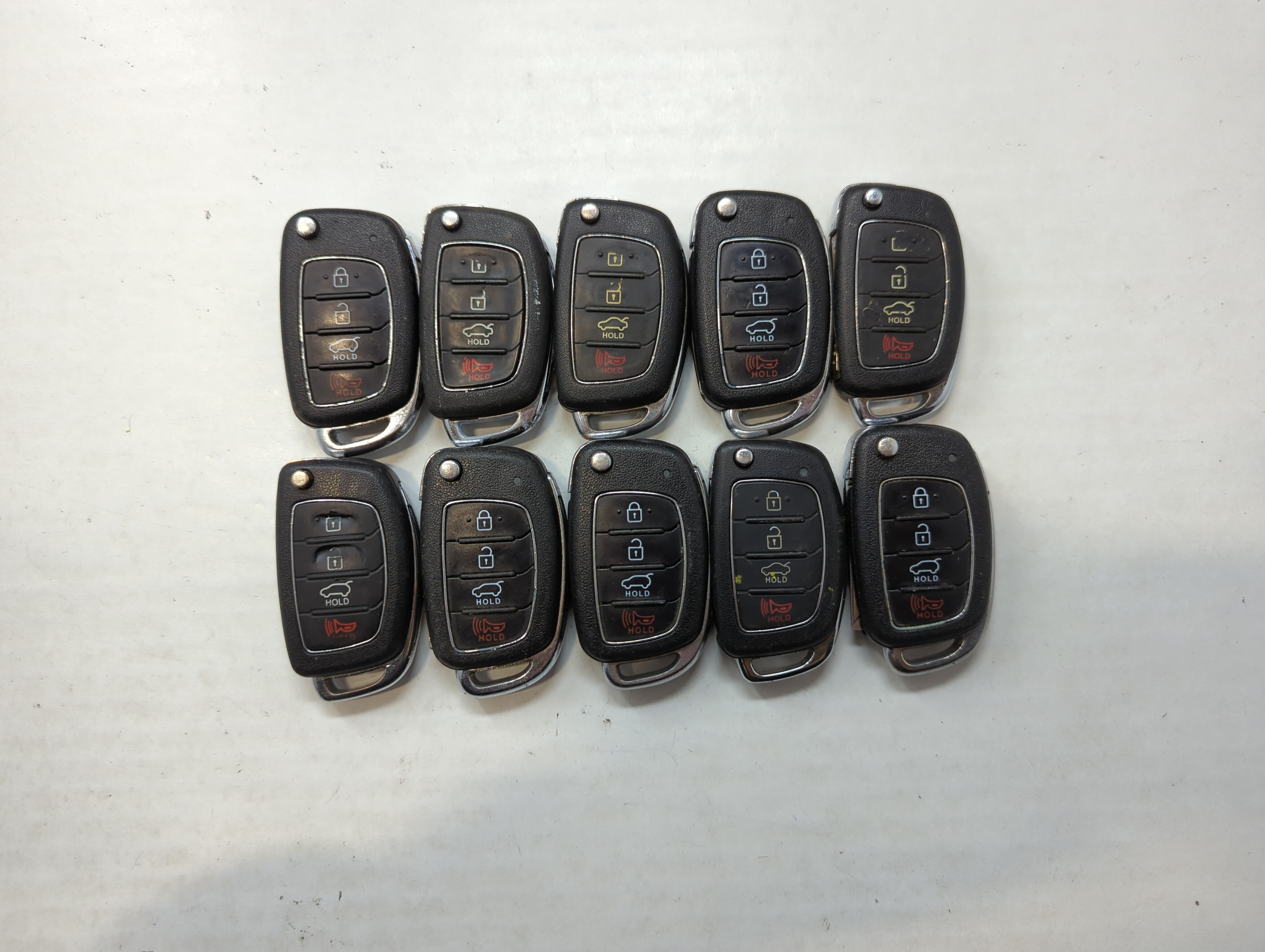 Lot of 10 Hyundai Keyless Entry Remote Fob TQ8-RKE-4F16 | TQ8-RKE-4F25 534693 - Oemusedautoparts1.com