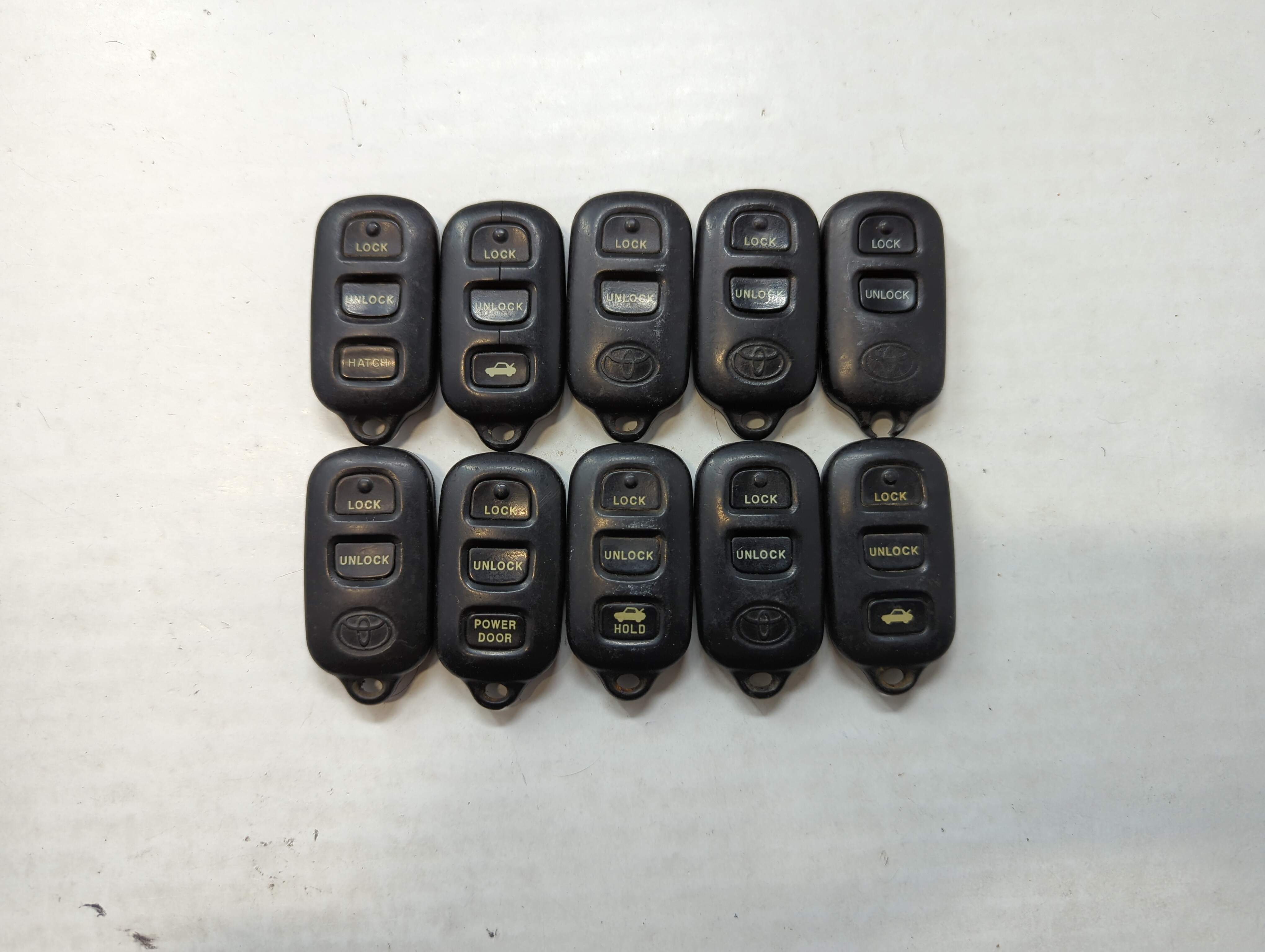 Lot of 10 Toyota Keyless Entry Remote Fob HYQ12BAN | GO43VT14T 534901 - Oemusedautoparts1.com
