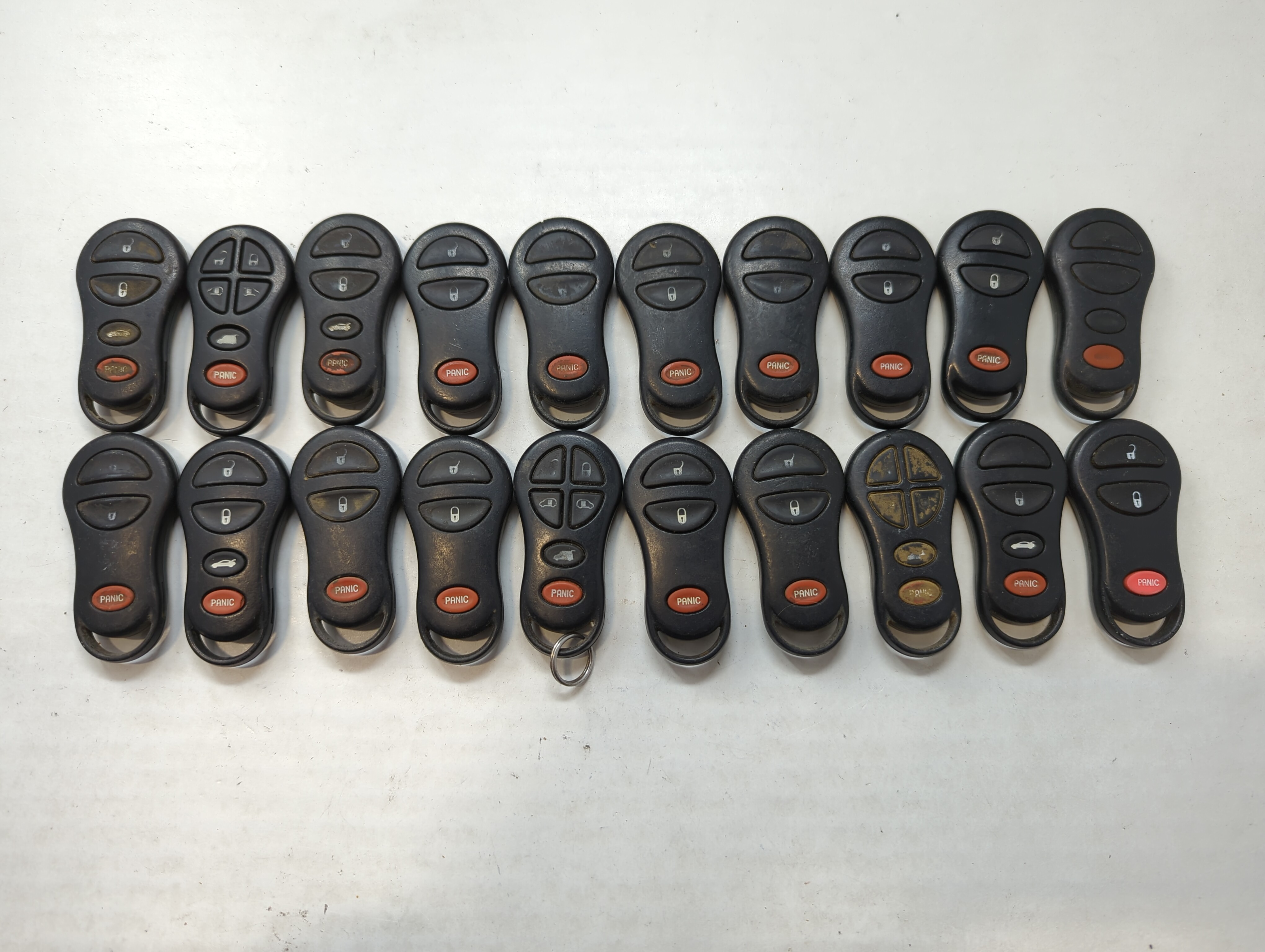 Lot of 20 Dodge Keyless Entry Remote Fob GQ43VT9T | GQ43VTI7T 534907 - Oemusedautoparts1.com