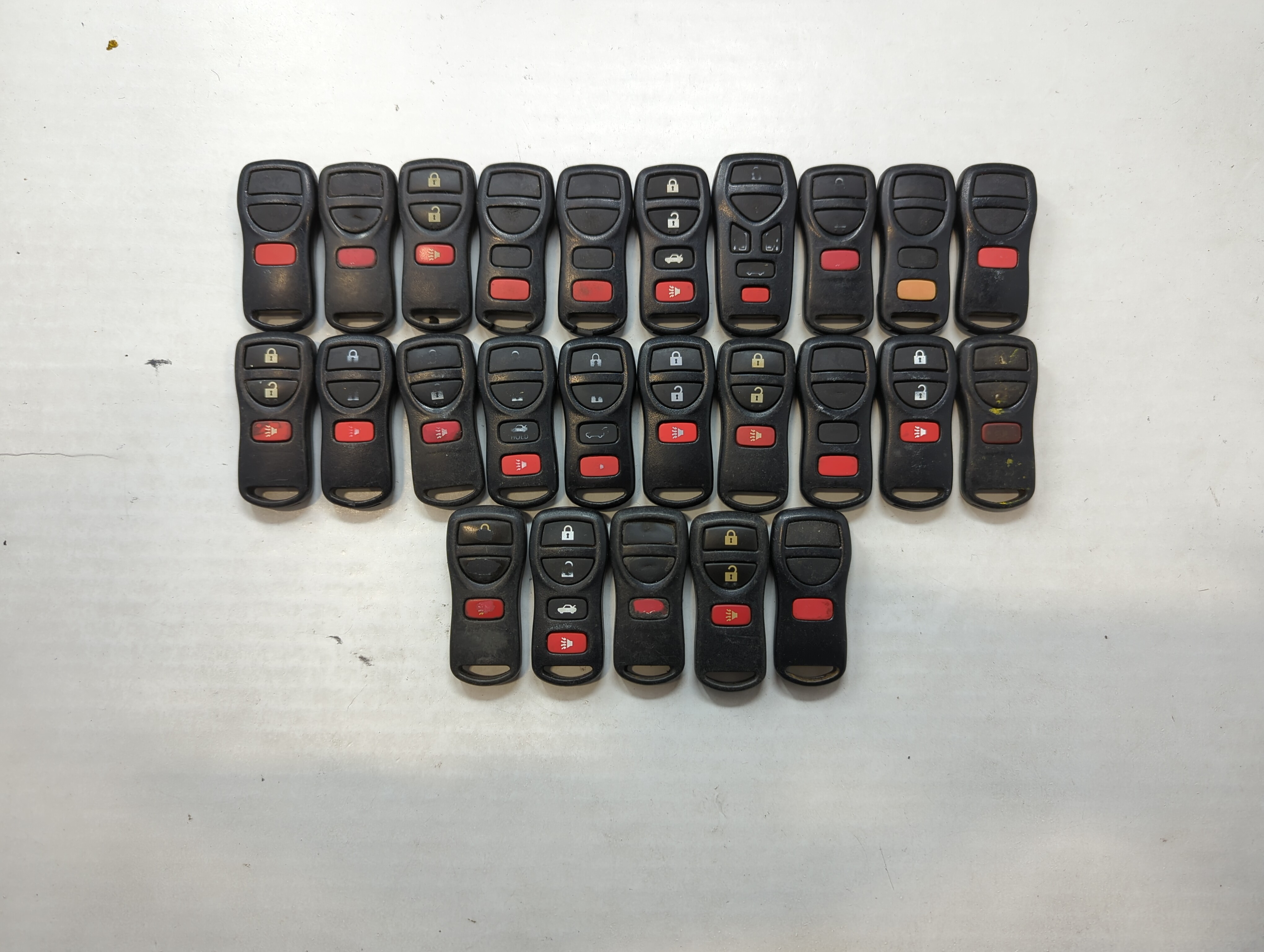 Lot of 25 Nissan Keyless Entry Remote Fob CWTWB1U821 | CWTWB1U429 | 534953 - Oemusedautoparts1.com