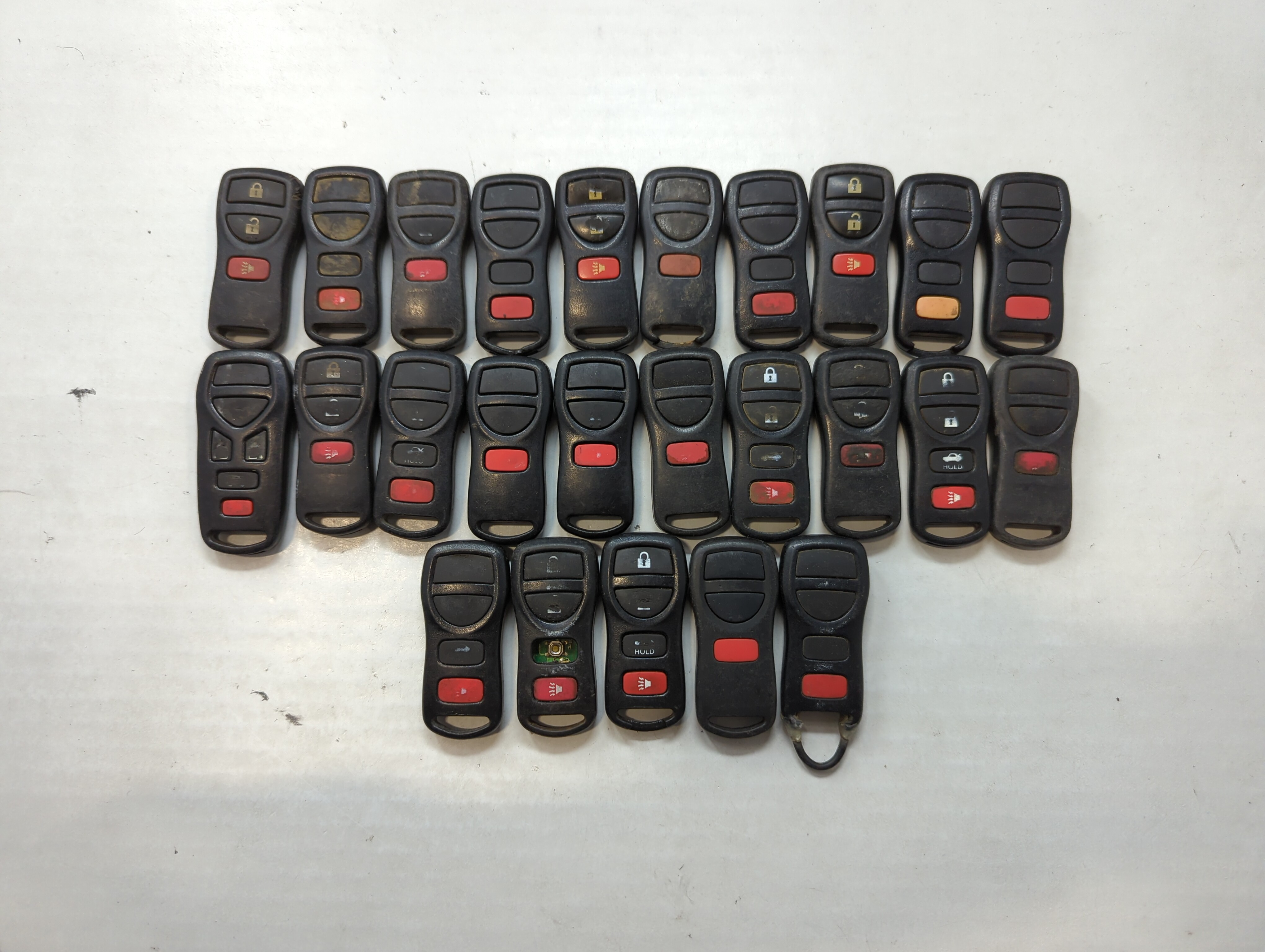 Lot of 25 Nissan Keyless Entry Remote Fob CWTWB1U821 | CWTWB1U429 | 534954 - Oemusedautoparts1.com
