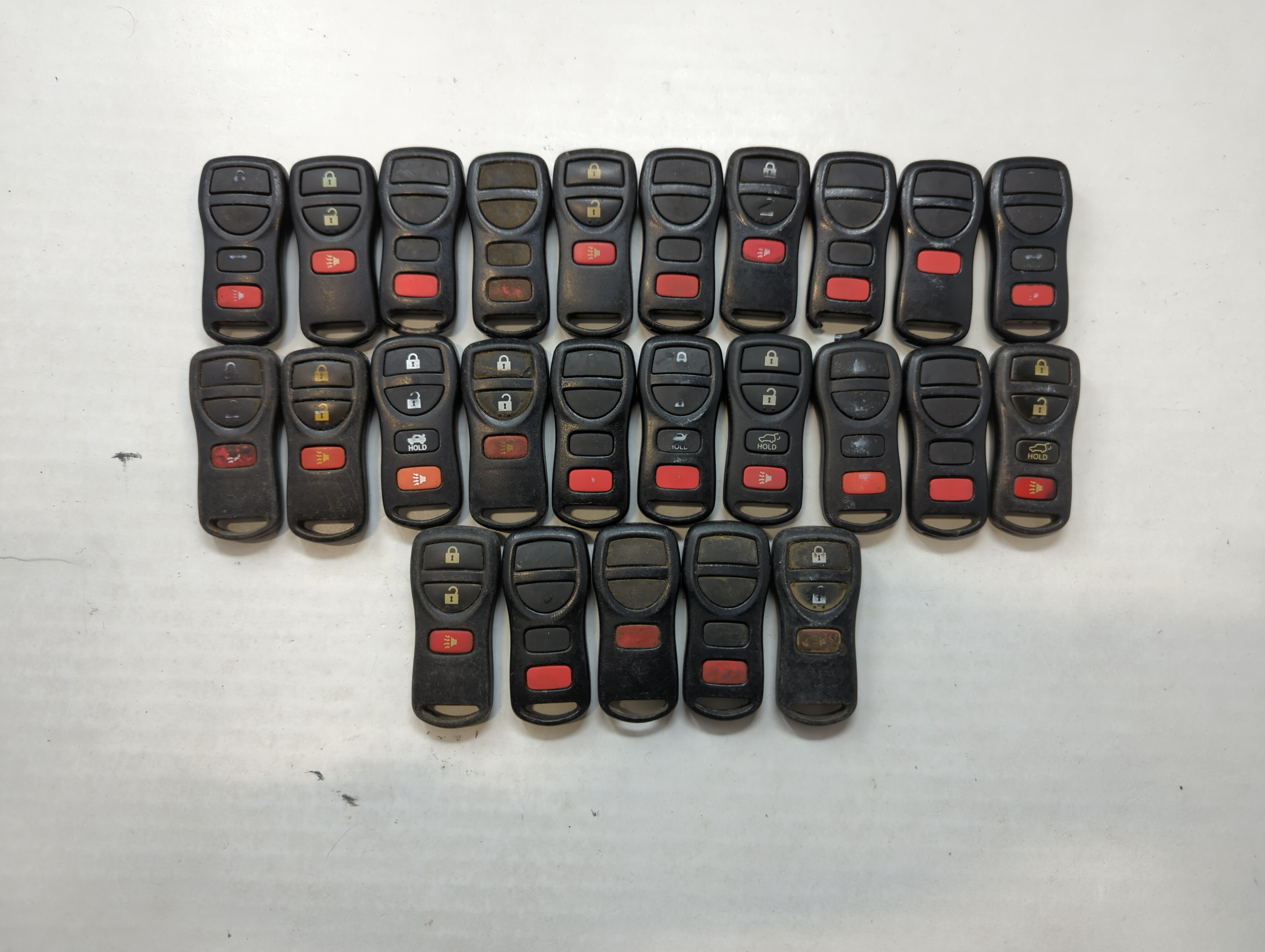 Lot of 25 Nissan Keyless Entry Remote Fob CWTWB1U821 | CWTWB1U429 | 534955 - Oemusedautoparts1.com