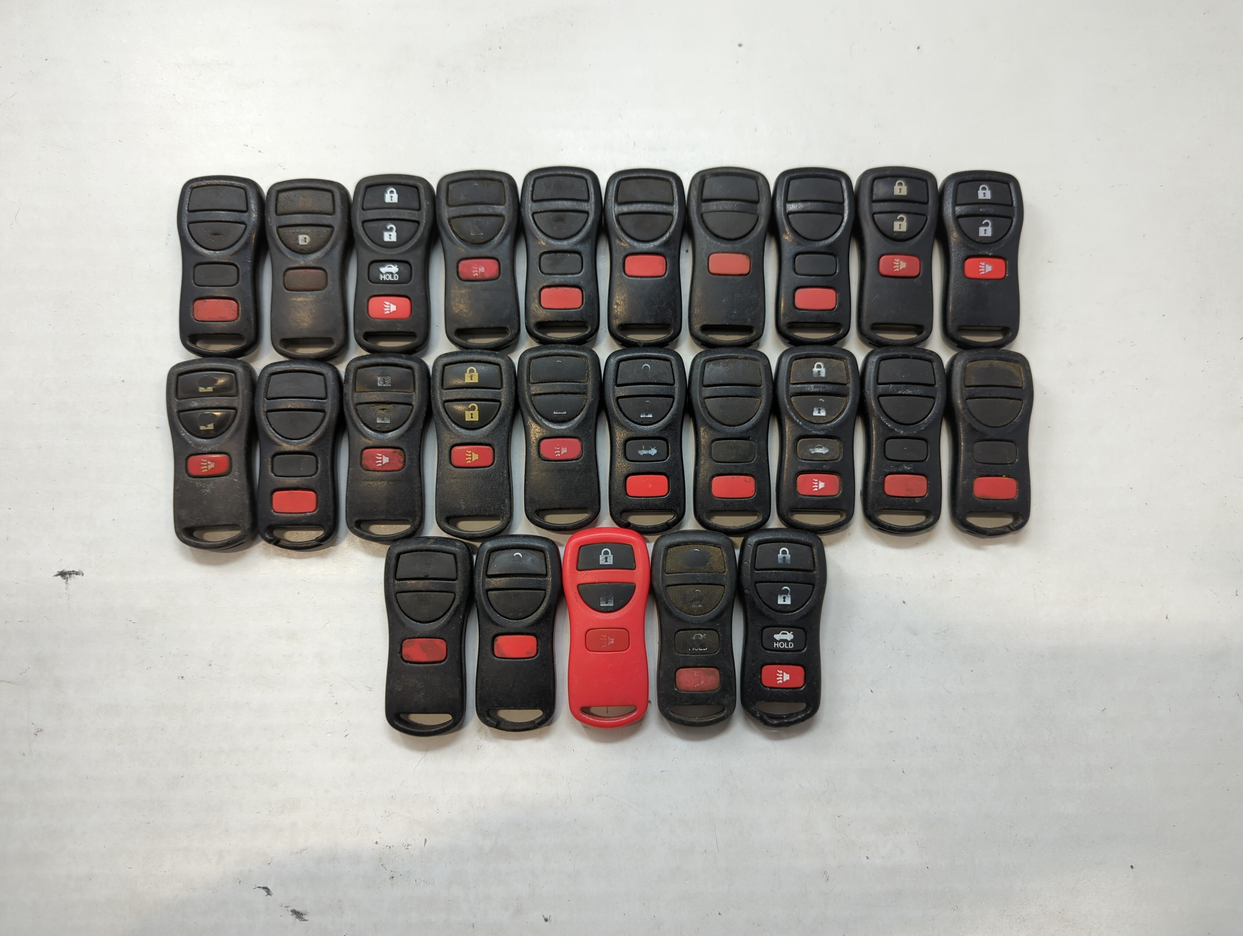 Lot of 25 Nissan Keyless Entry Remote Fob CWTWB1U821 | CWTWB1U429 | 534956 - Oemusedautoparts1.com