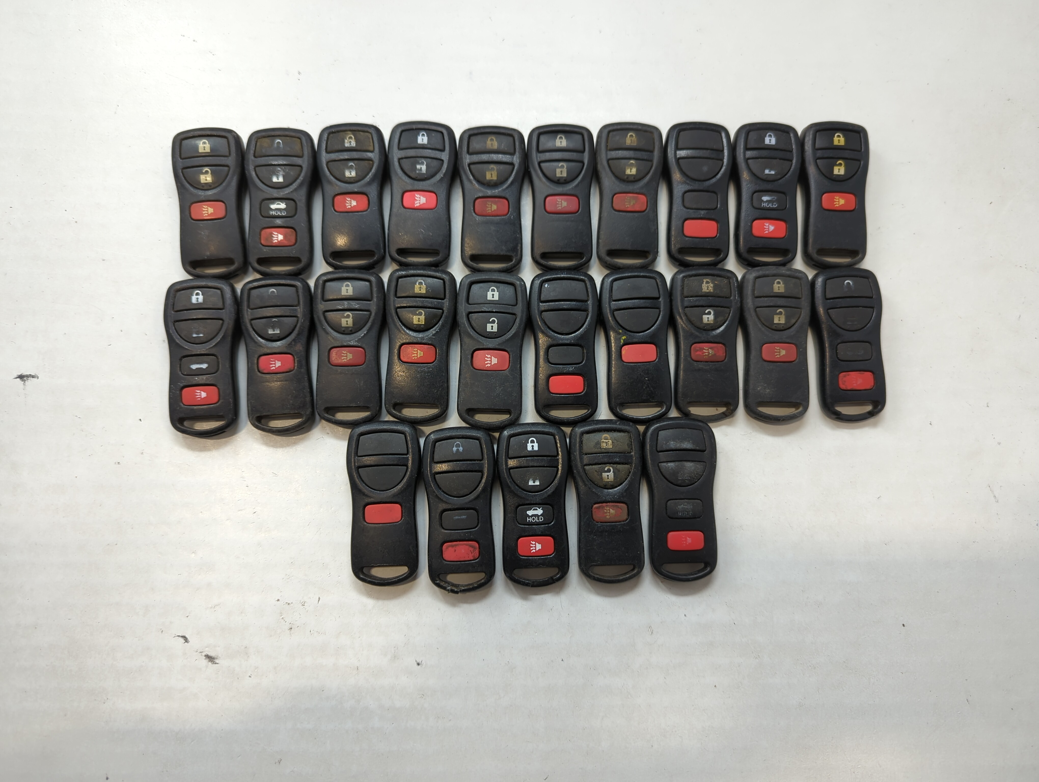 Lot of 25 Nissan Keyless Entry Remote Fob CWTWB1U821 | CWTWB1U429 | 534957 - Oemusedautoparts1.com