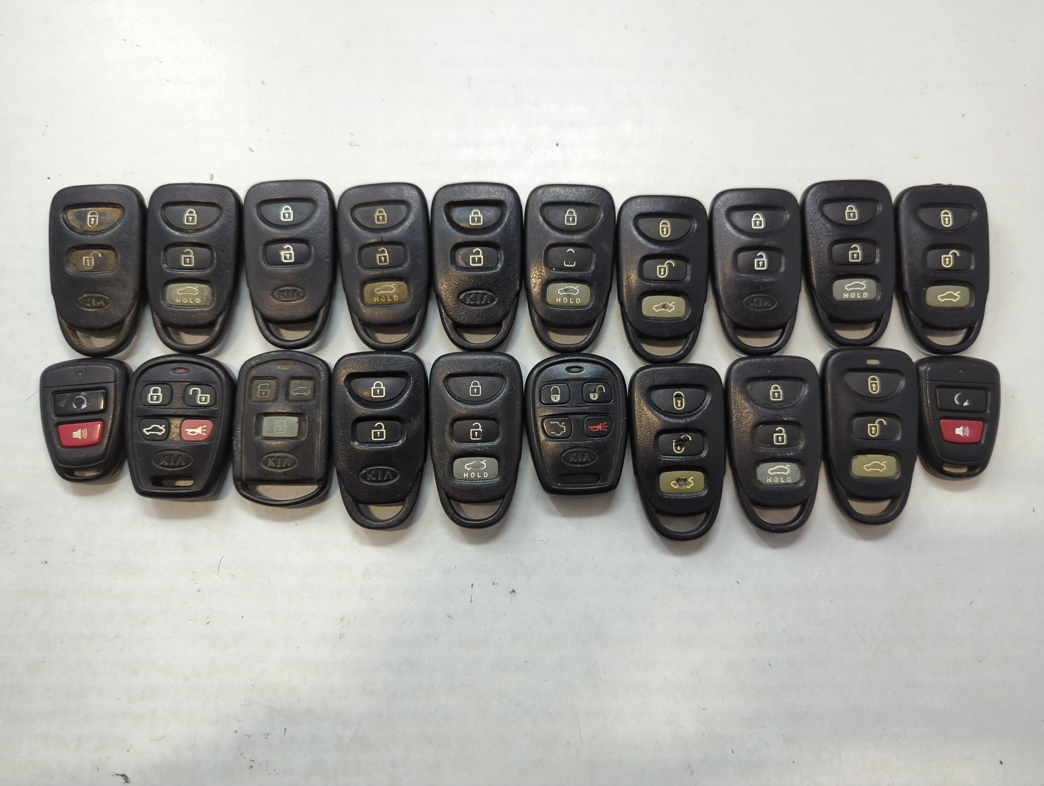 Lot of 20 Kia Keyless Entry Remote Fob MIXED FCC IDS MIXED PART NUMBERS 535405 - Oemusedautoparts1.com