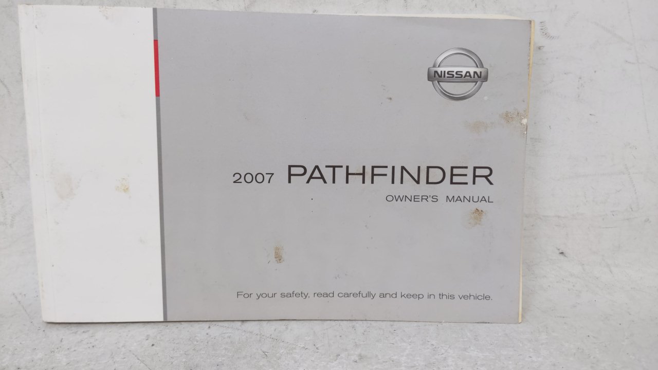 2007 Nissan Pathfinder Owners Manual Book Guide 53566 - Oemusedautoparts1.com