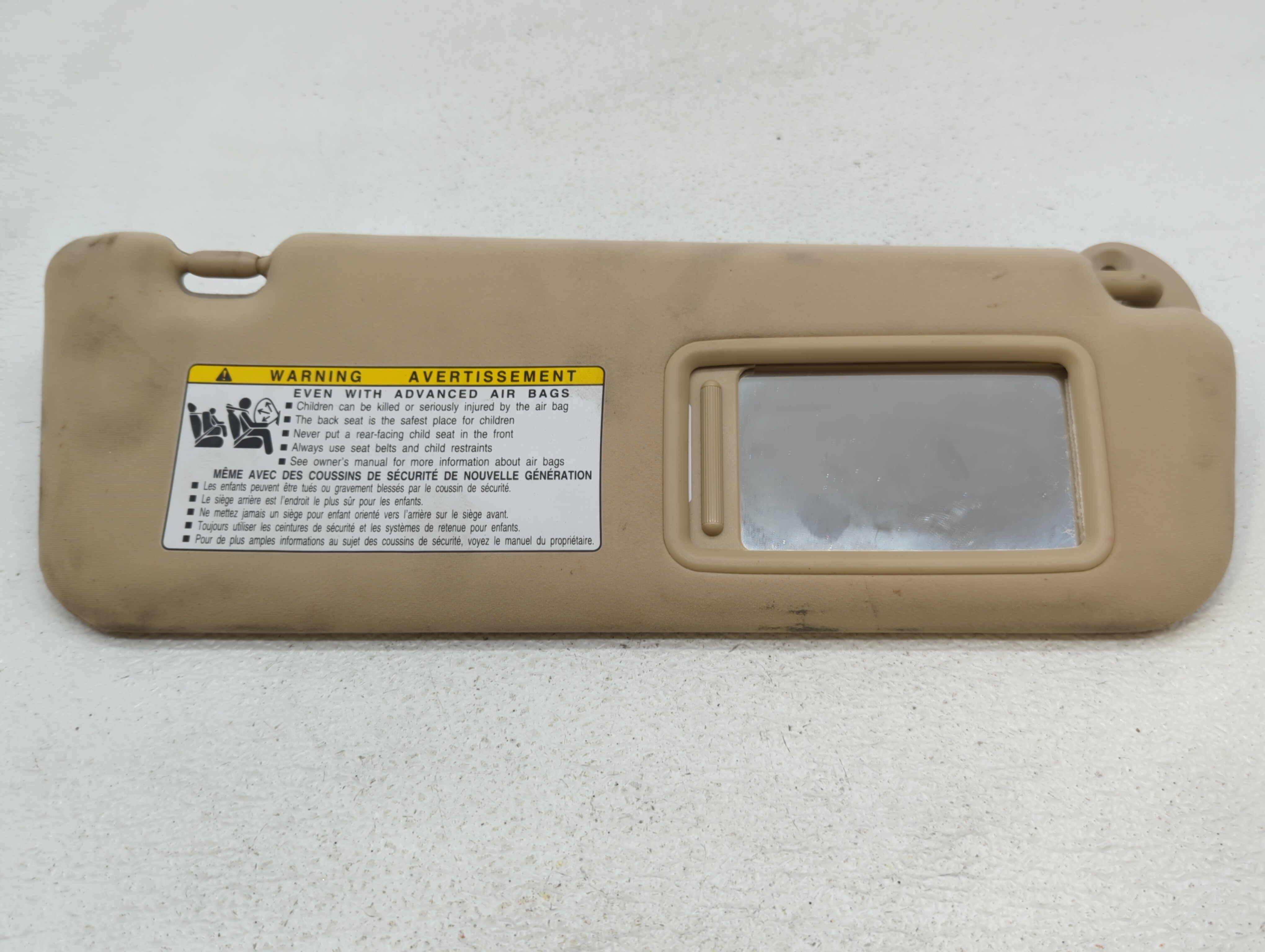 Picture of 2007-2009 Lexus Ls460 Driver Sun Visor Mirror Left Sunvisor Beige 538693