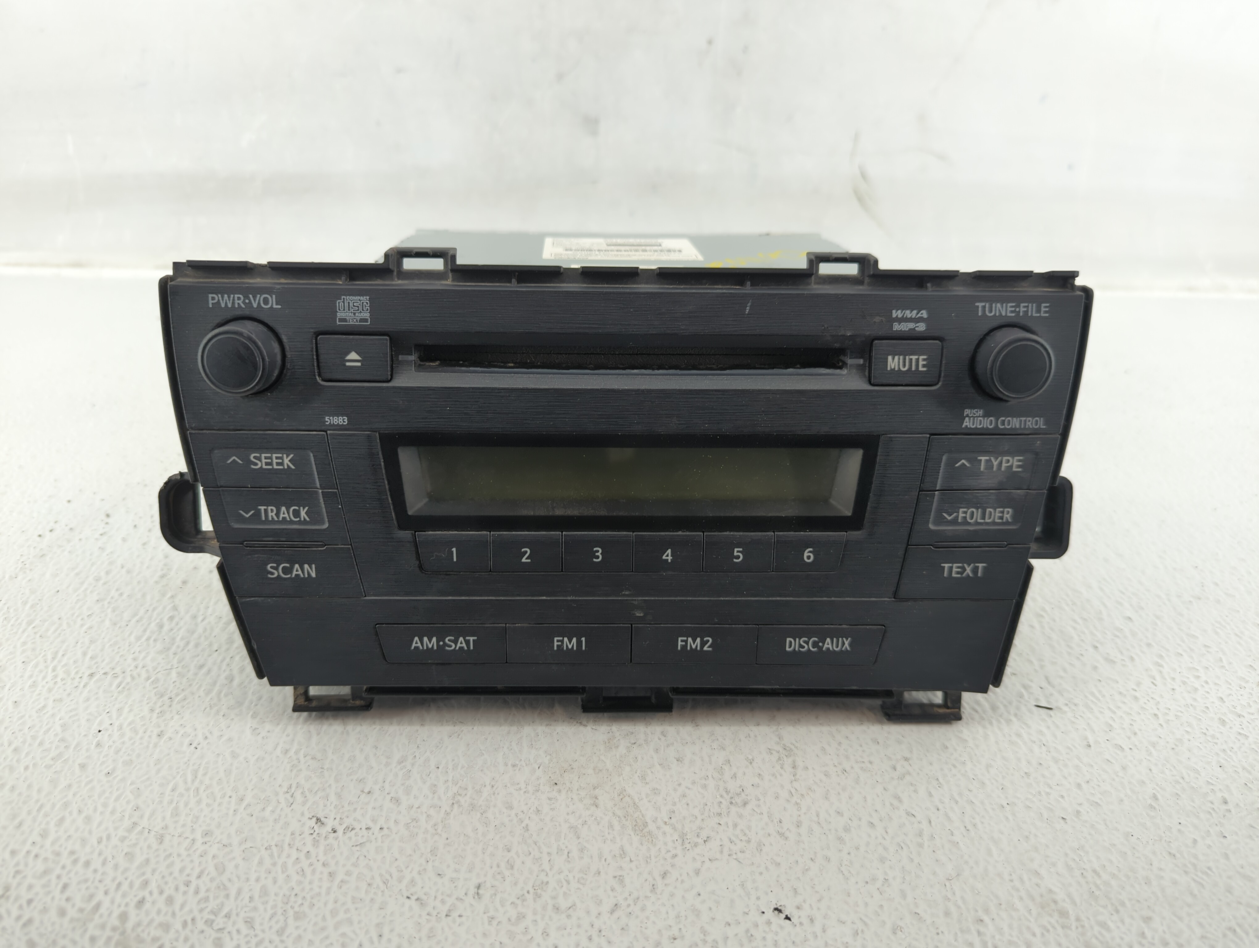 2010-2011 Toyota Prius Am Fm Cd Player Radio Receiver 548142 - Oemusedautoparts1.com