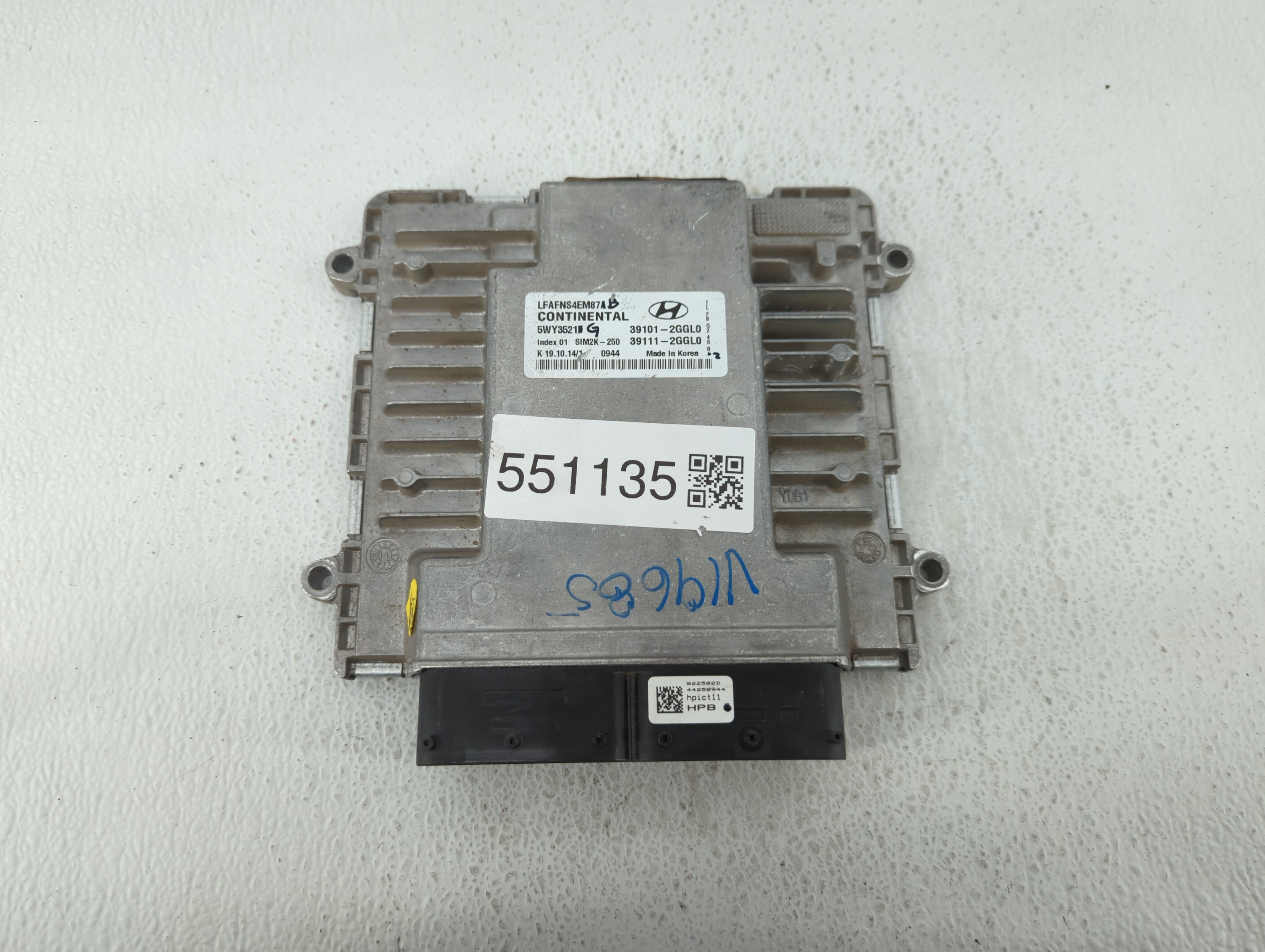2015-2017 Hyundai Sonata Engine Computer Ecu Pcm Ecm Pcu Oem 39101-2ggl0 551135 - Oemusedautoparts1.com