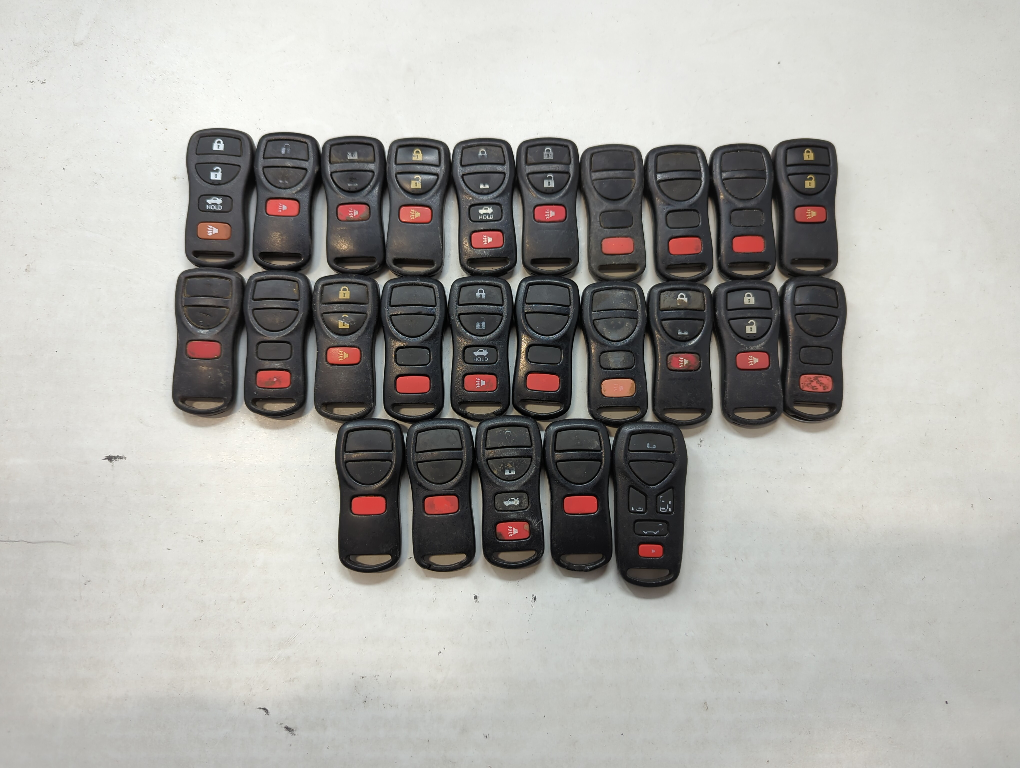Picture of Lot of 25 Nissan Keyless Entry Remote Fob CWTWB1U821 | CWTWB1U429 | 557898