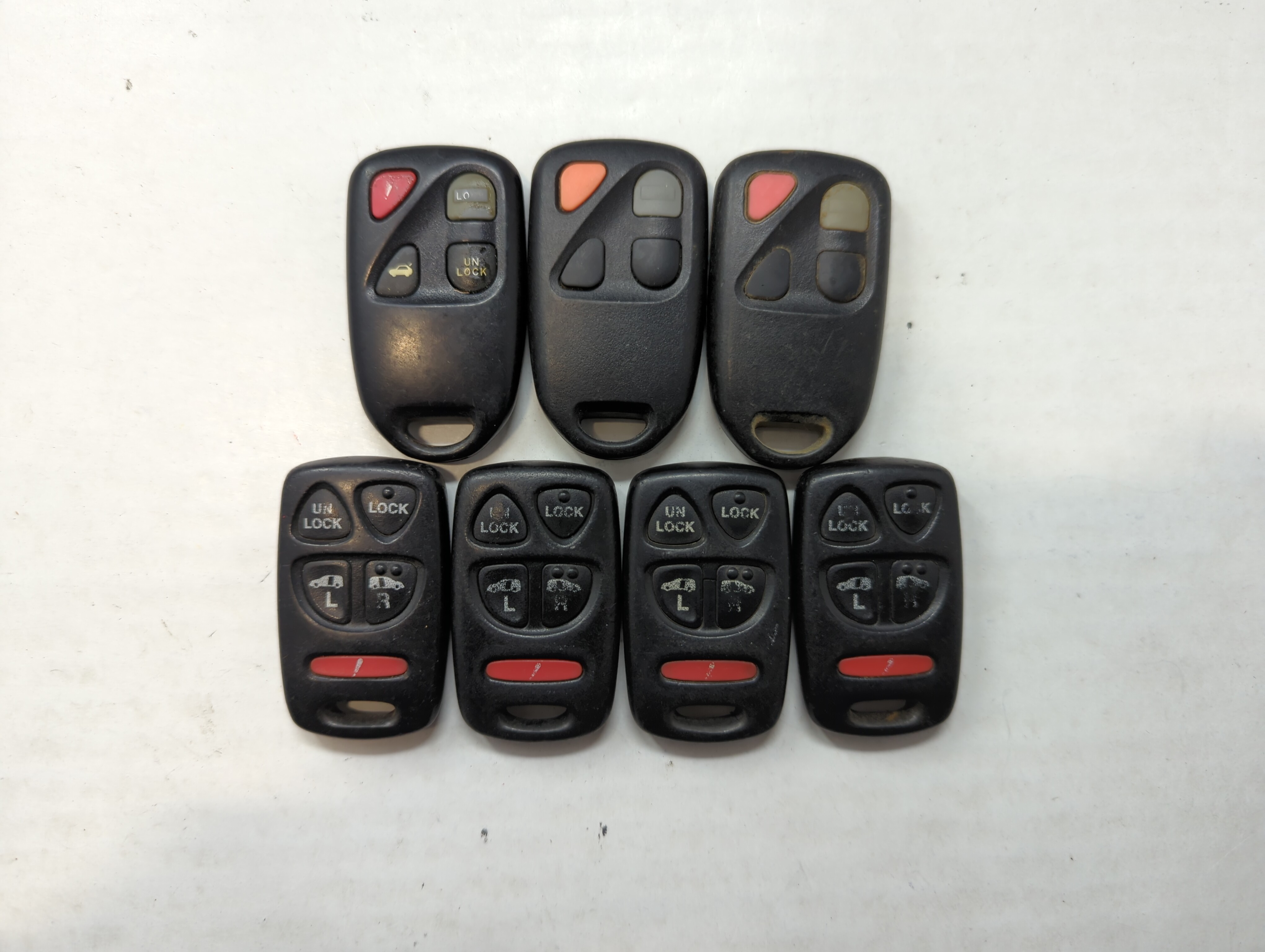 Lot of 7 Mazda Keyless Entry Remote Fob MIXED FCC IDS MIXED PART NUMBERS 558911 - Oemusedautoparts1.com