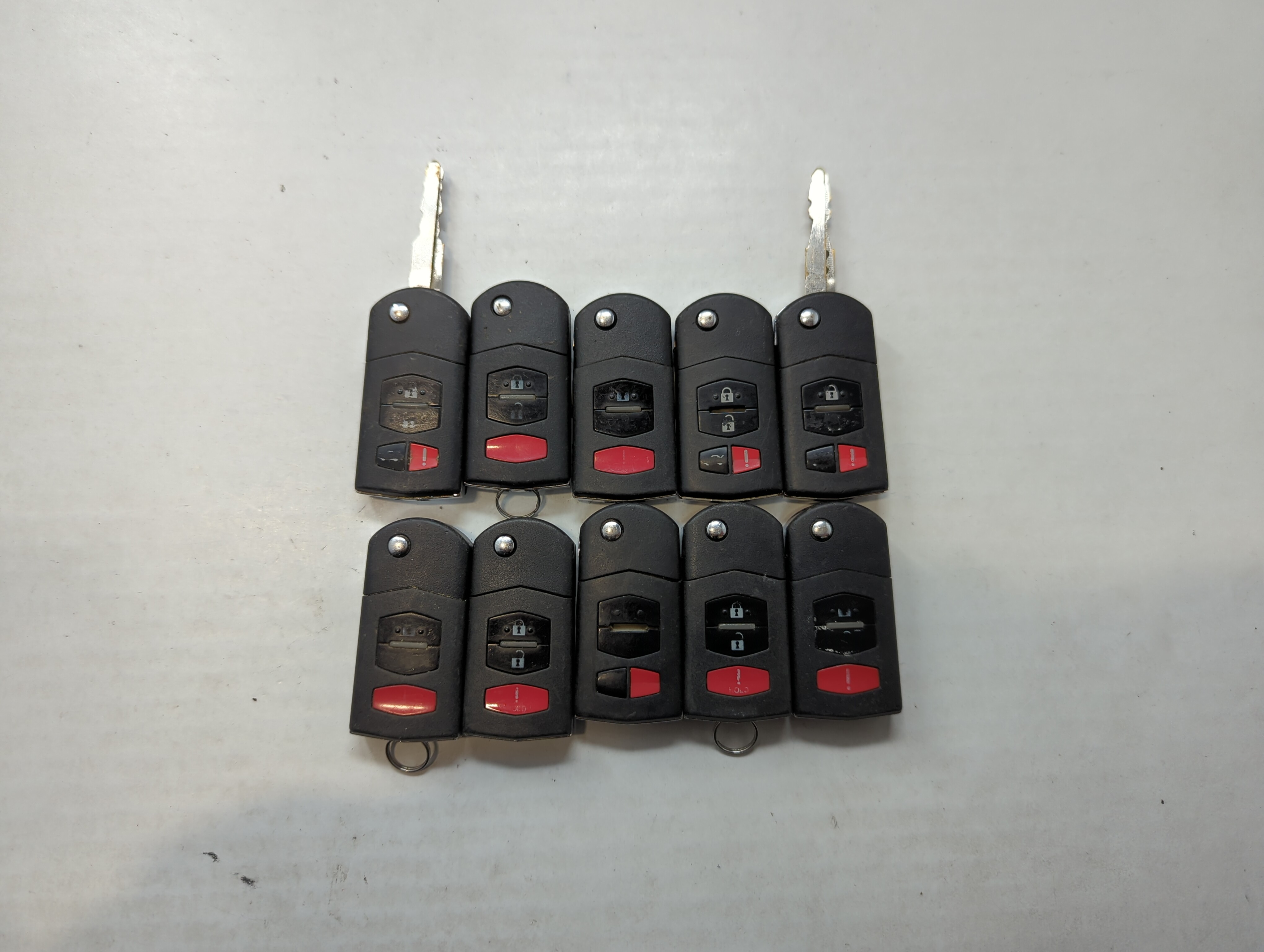 Lot of 10 Mazda Keyless Entry Remote Fob KPU41788 | BGBX1T478SKE12501 558952 - Oemusedautoparts1.com