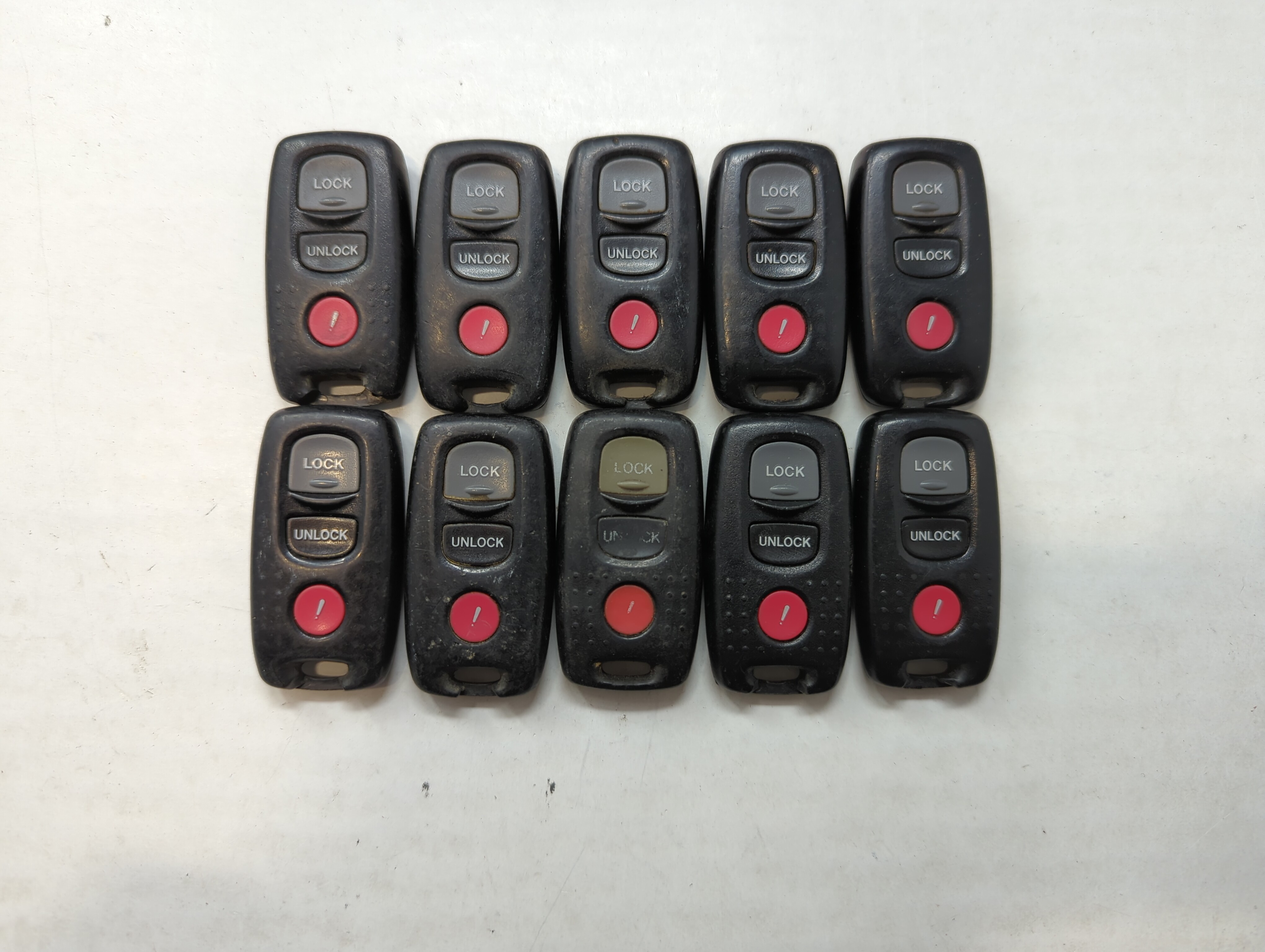 Lot of 10 Mazda Keyless Entry Remote Fob KPU41777 | KPU41048 | KPU41794 558975 - Oemusedautoparts1.com