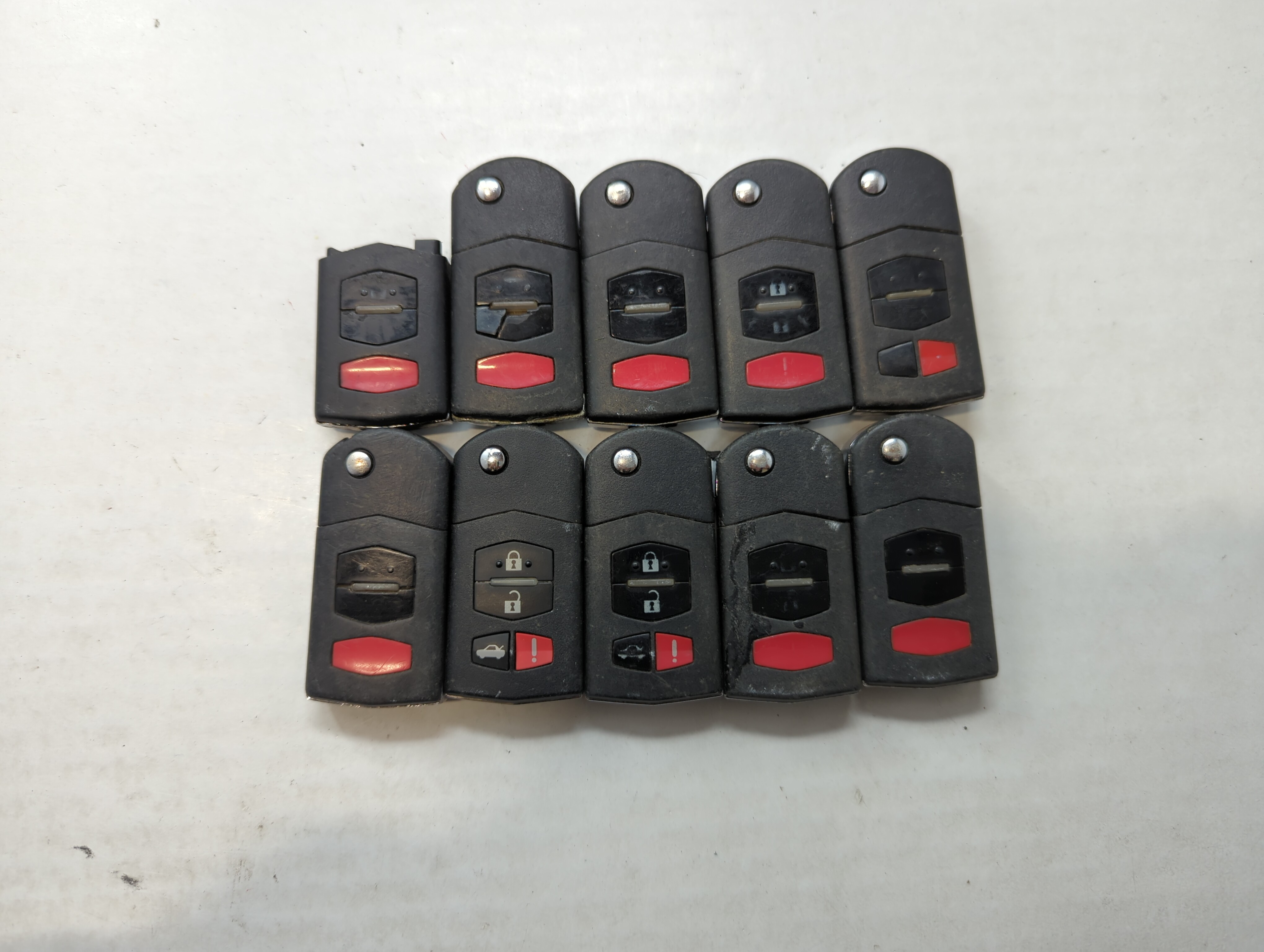 Lot of 10 Mazda Keyless Entry Remote Fob KPU41788 | BGBX1T478SKE12501 558986 - Oemusedautoparts1.com