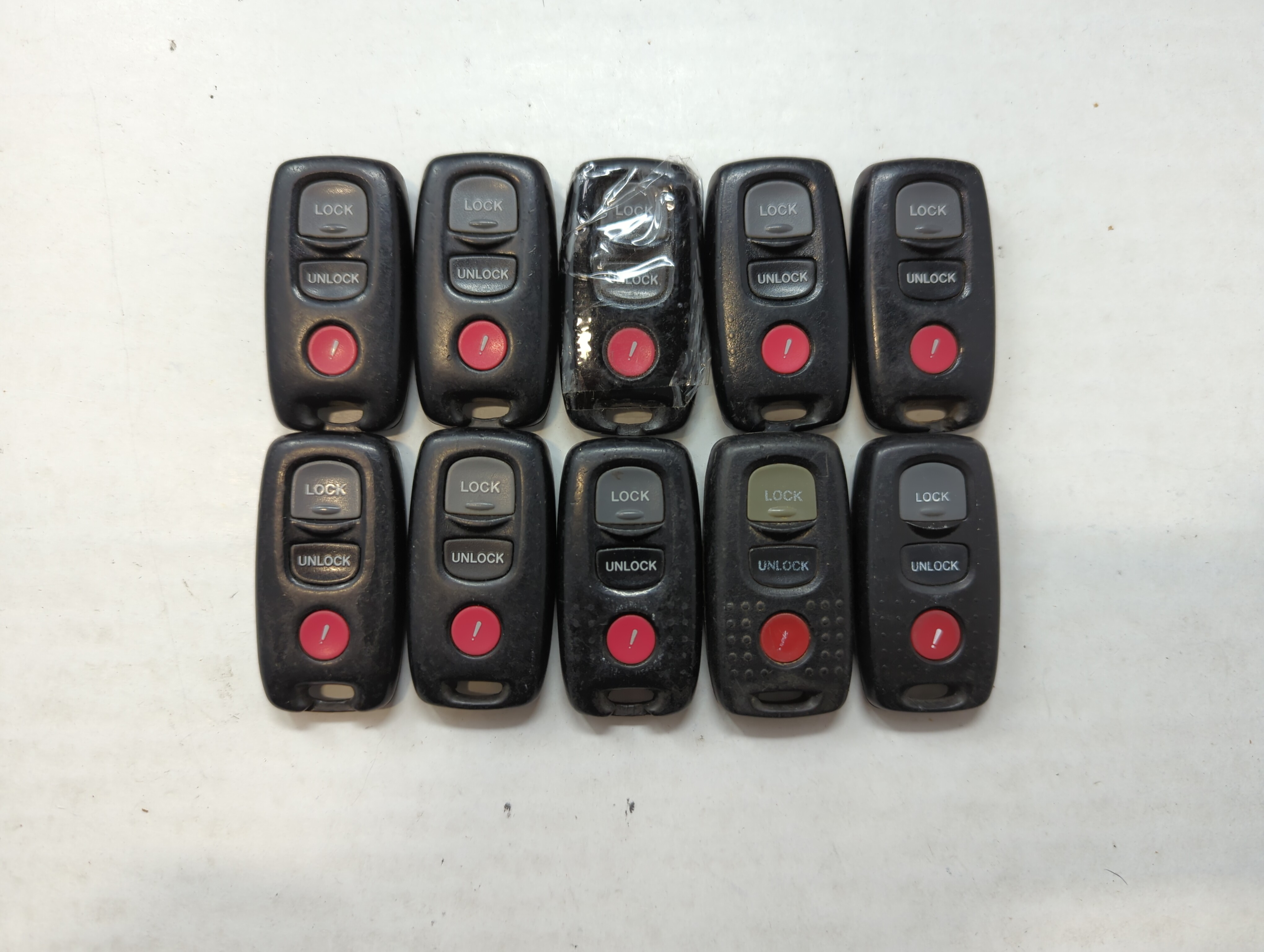 Lot of 10 Mazda Keyless Entry Remote Fob KPU41794 | KPU41704 | KPU41846 558989 - Oemusedautoparts1.com