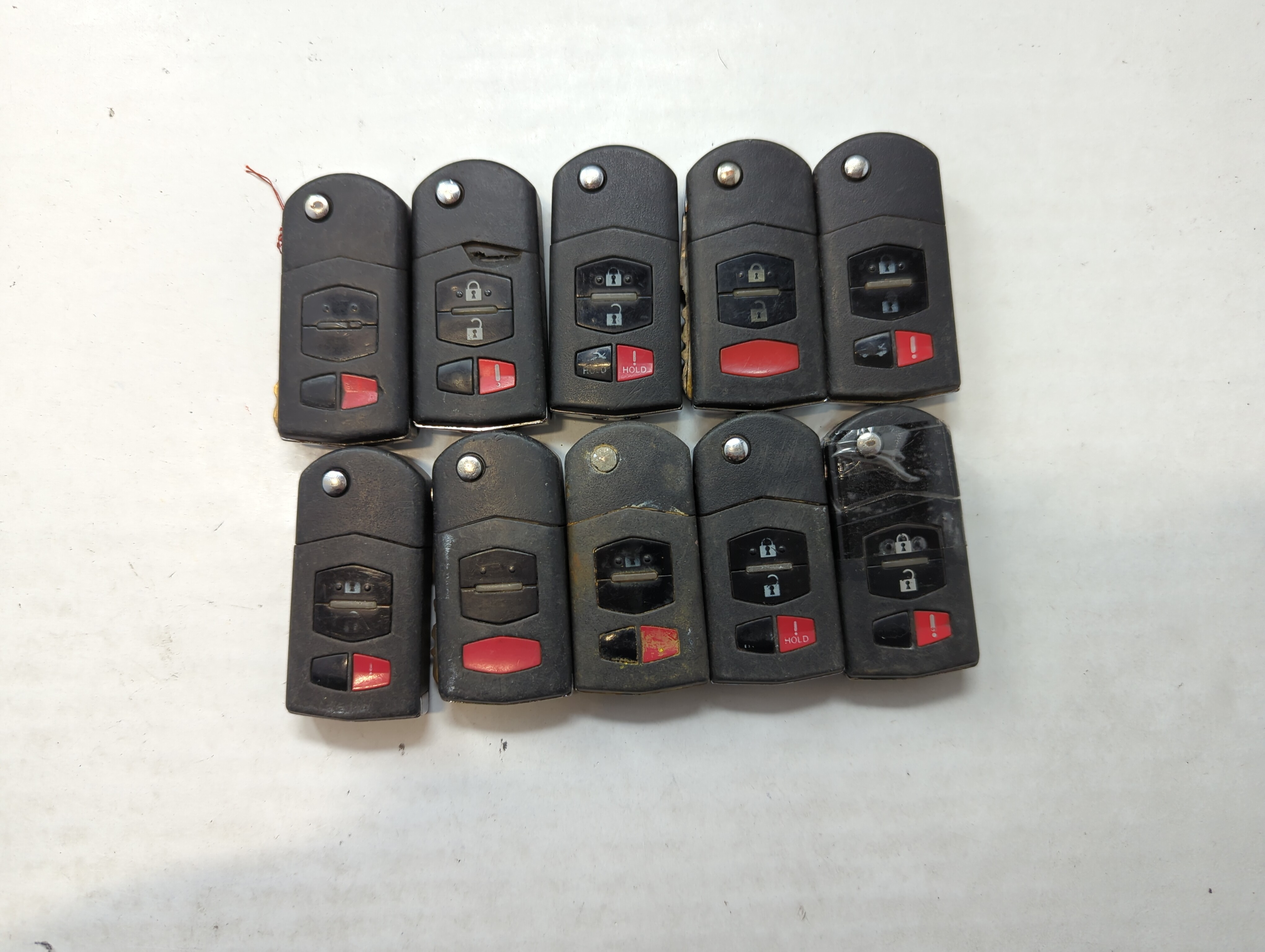 Lot of 10 Mazda Keyless Entry Remote Fob KPU41788 | BGBX1T478SKE12501 558990 - Oemusedautoparts1.com
