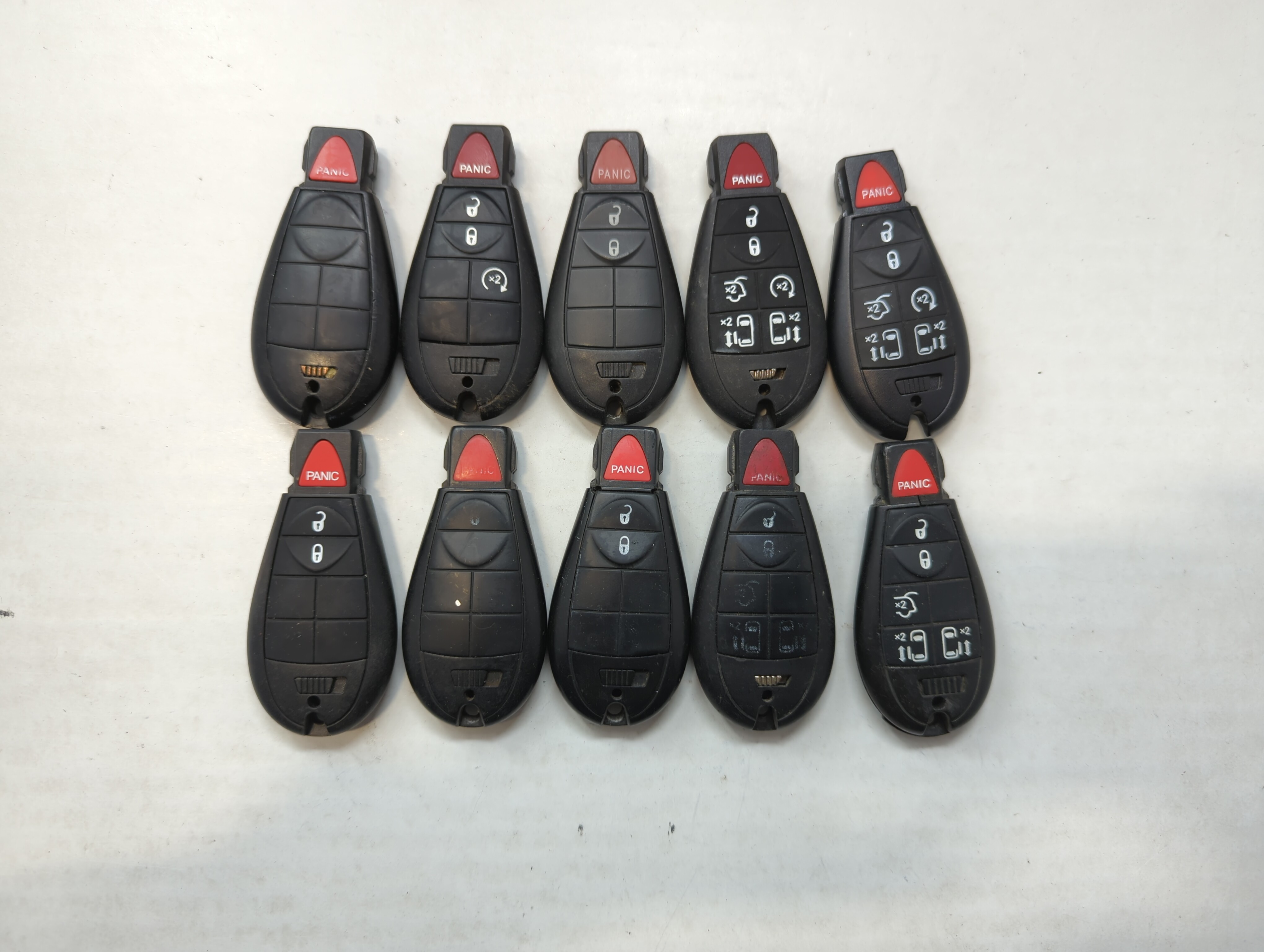Lot of 10 Aftermarket Dodge/chrysler/jeep/ram Keyless Entry Remote Fob 558991 - Oemusedautoparts1.com