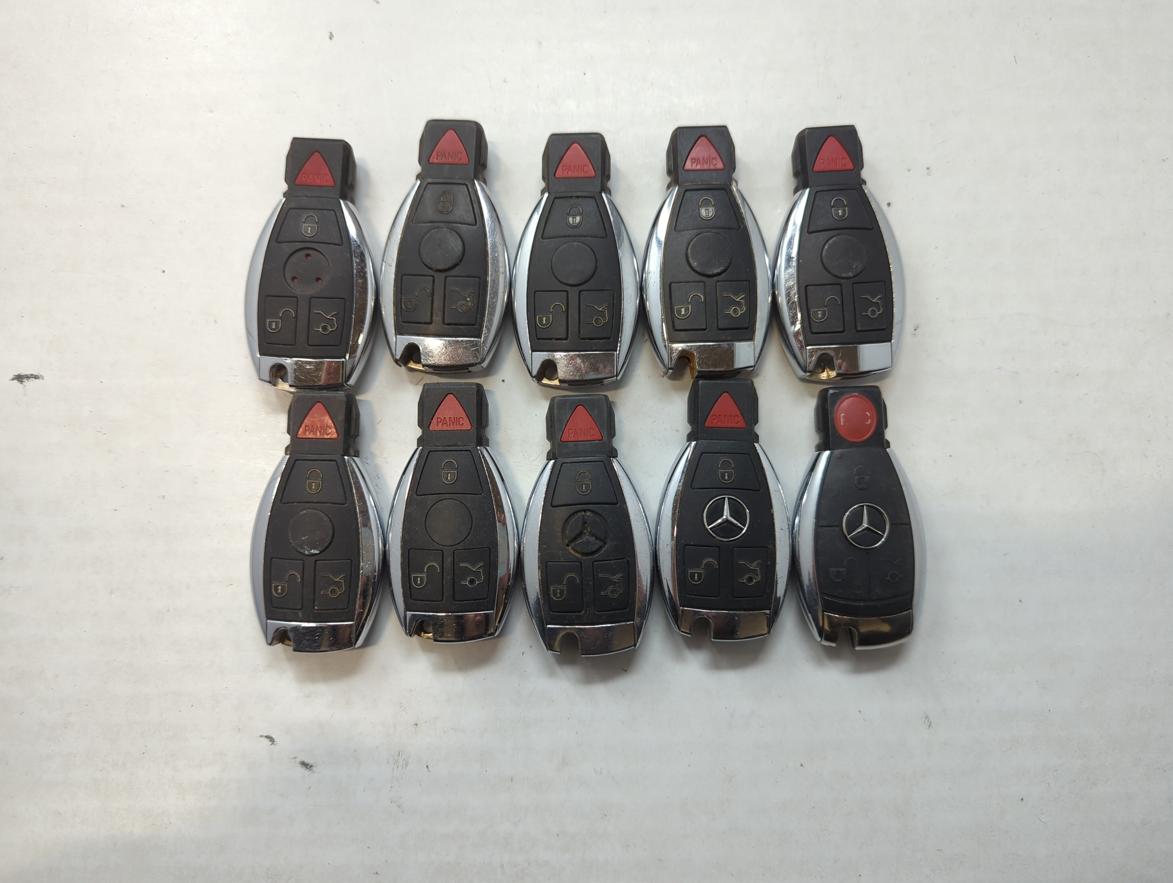 Lot of 10 Mercedes-Benz Keyless Entry Remote Fob IYZDC07 559364 - Oemusedautoparts1.com