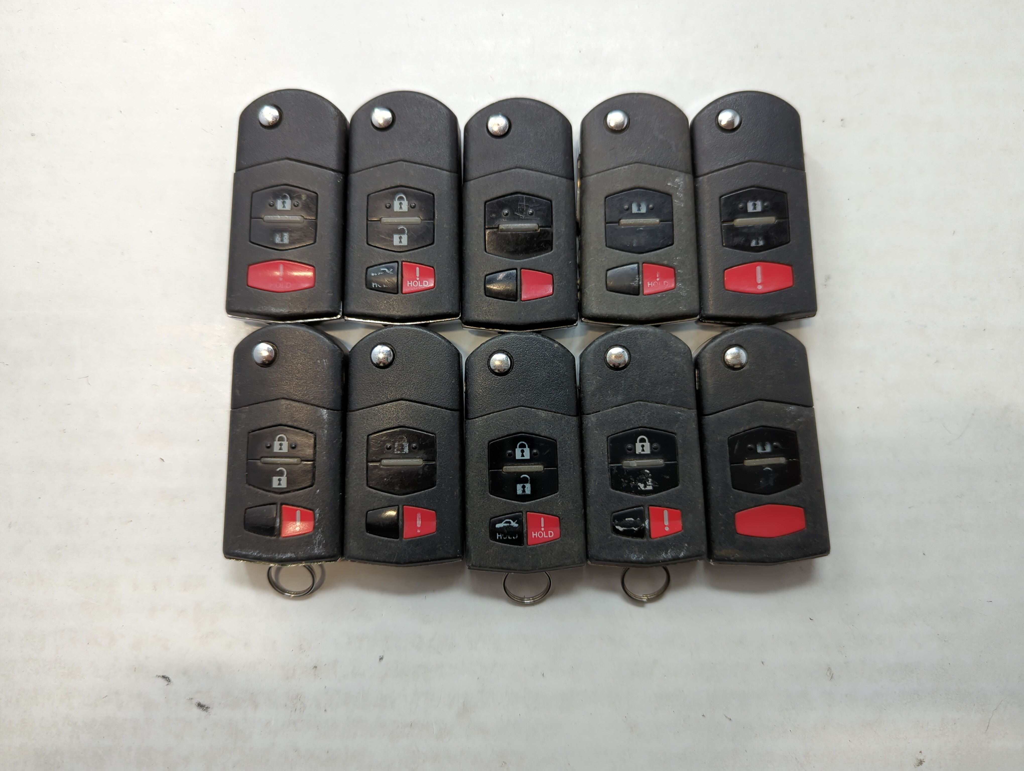 Lot of 10 Mazda Keyless Entry Remote Fob KPU41788 | BGBX1T478SKE12501 559387 - Oemusedautoparts1.com