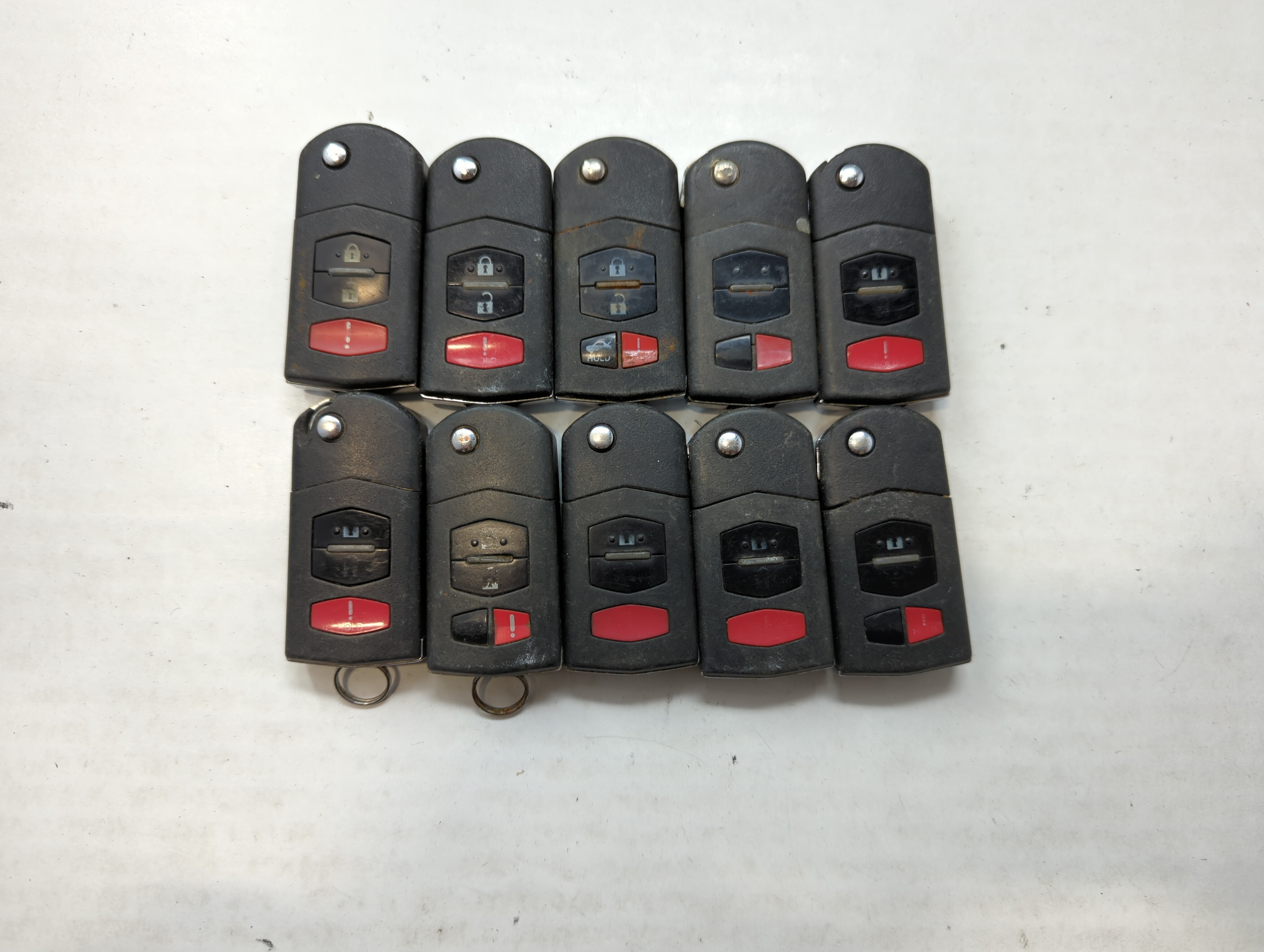 Lot of 10 Mazda Keyless Entry Remote Fob KPU41788 | BGBX1T478SKE12501 559389 - Oemusedautoparts1.com