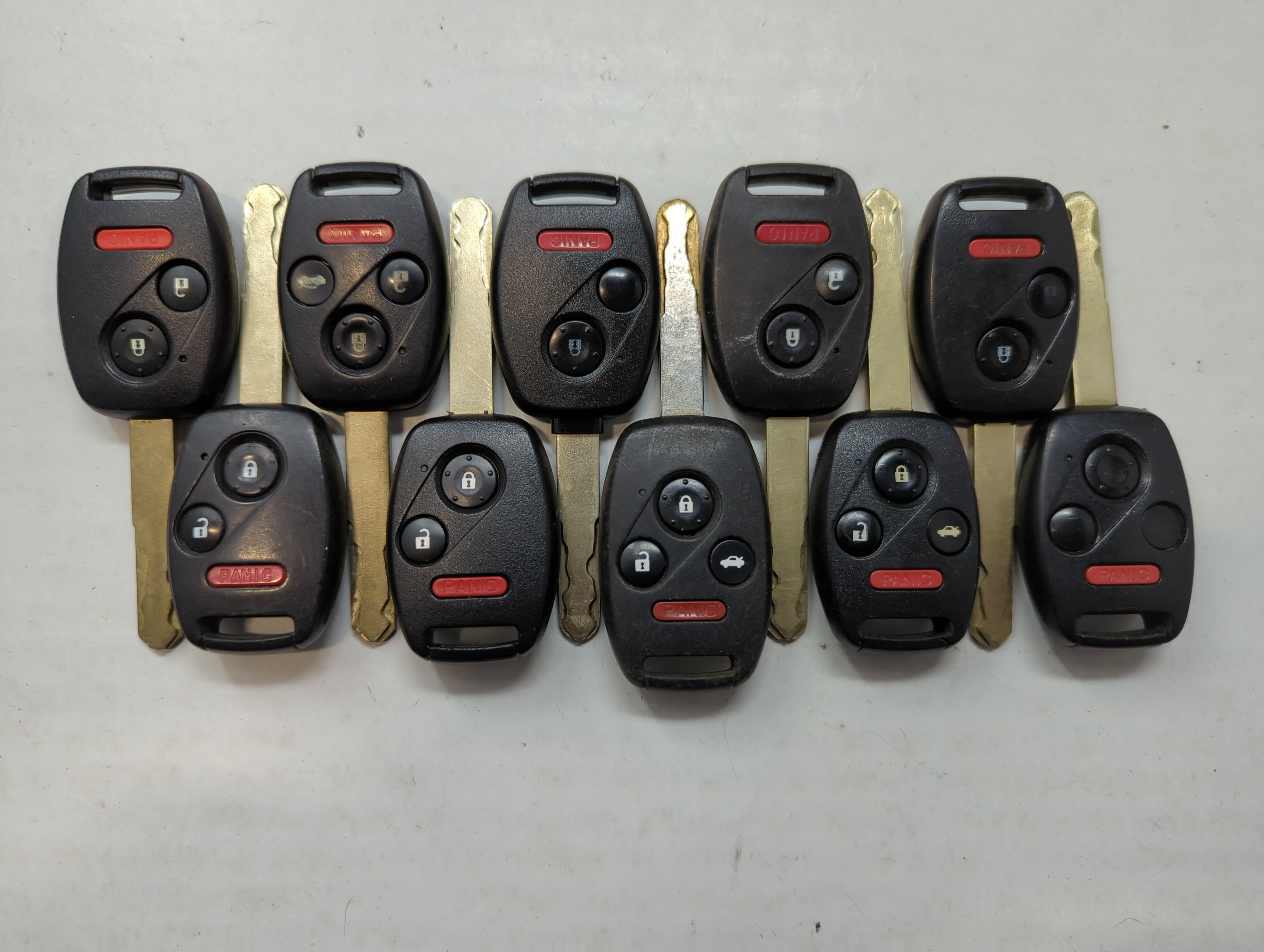 Picture of Lot of 10 Aftermarket Honda Keyless Entry Remote Fob MIXED FCC IDS MIXED 559403