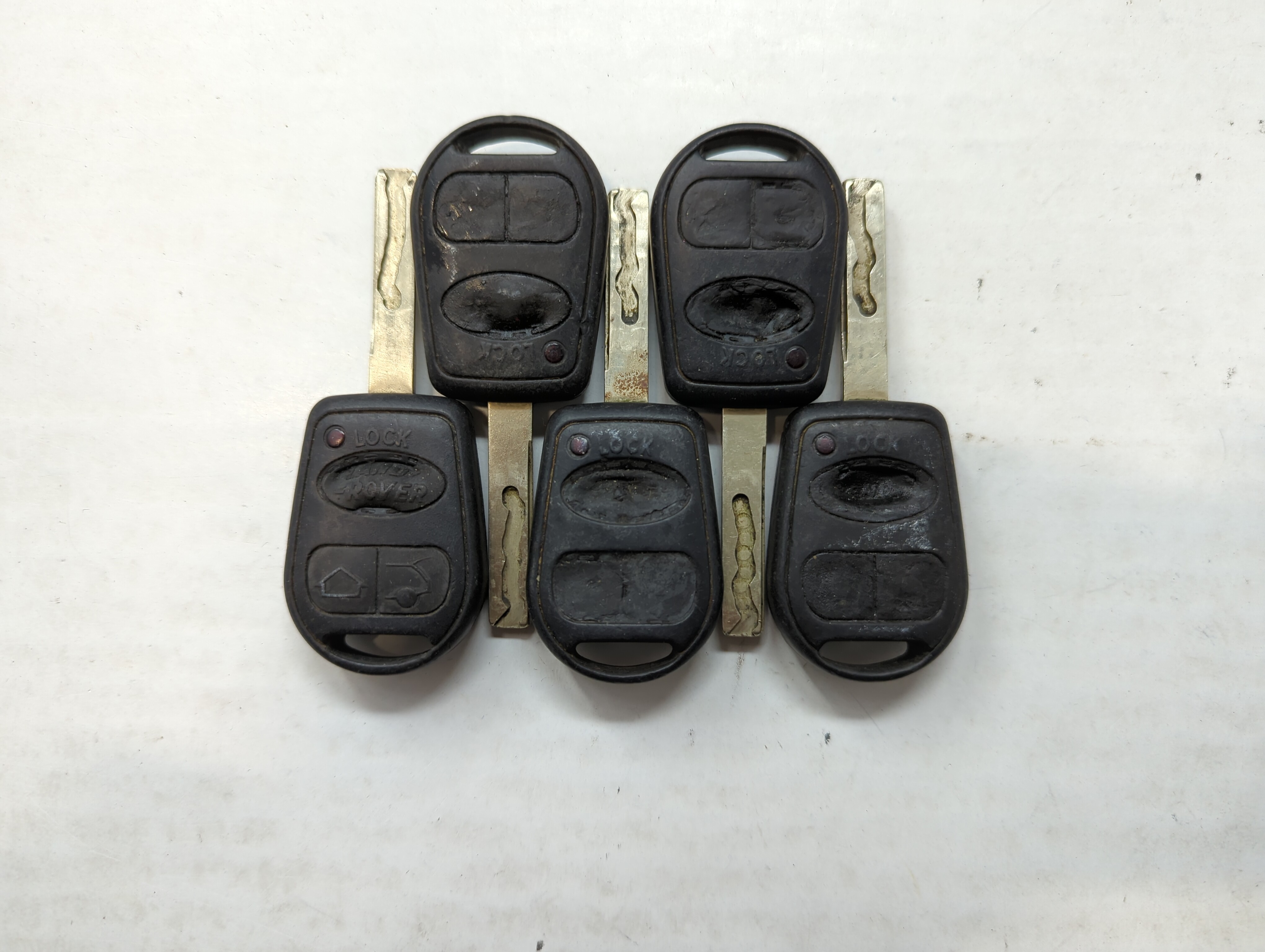 Lot of 5 Land Rover Keyless Entry Remote Fob LX8-FZV 559479 - Oemusedautoparts1.com