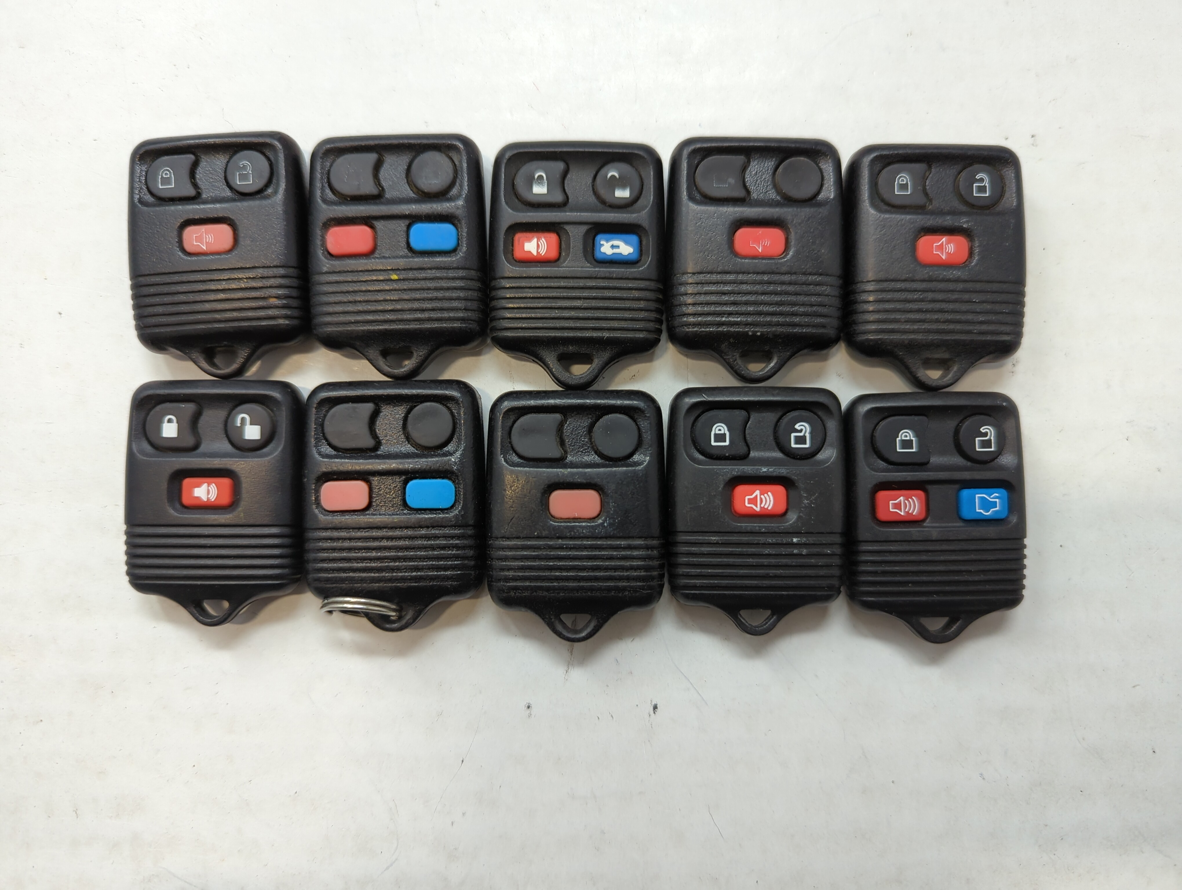 Picture of Lot of 10 Aftermarket Ford Keyless Entry Remote Fob MIXED FCC IDS MIXED 559842