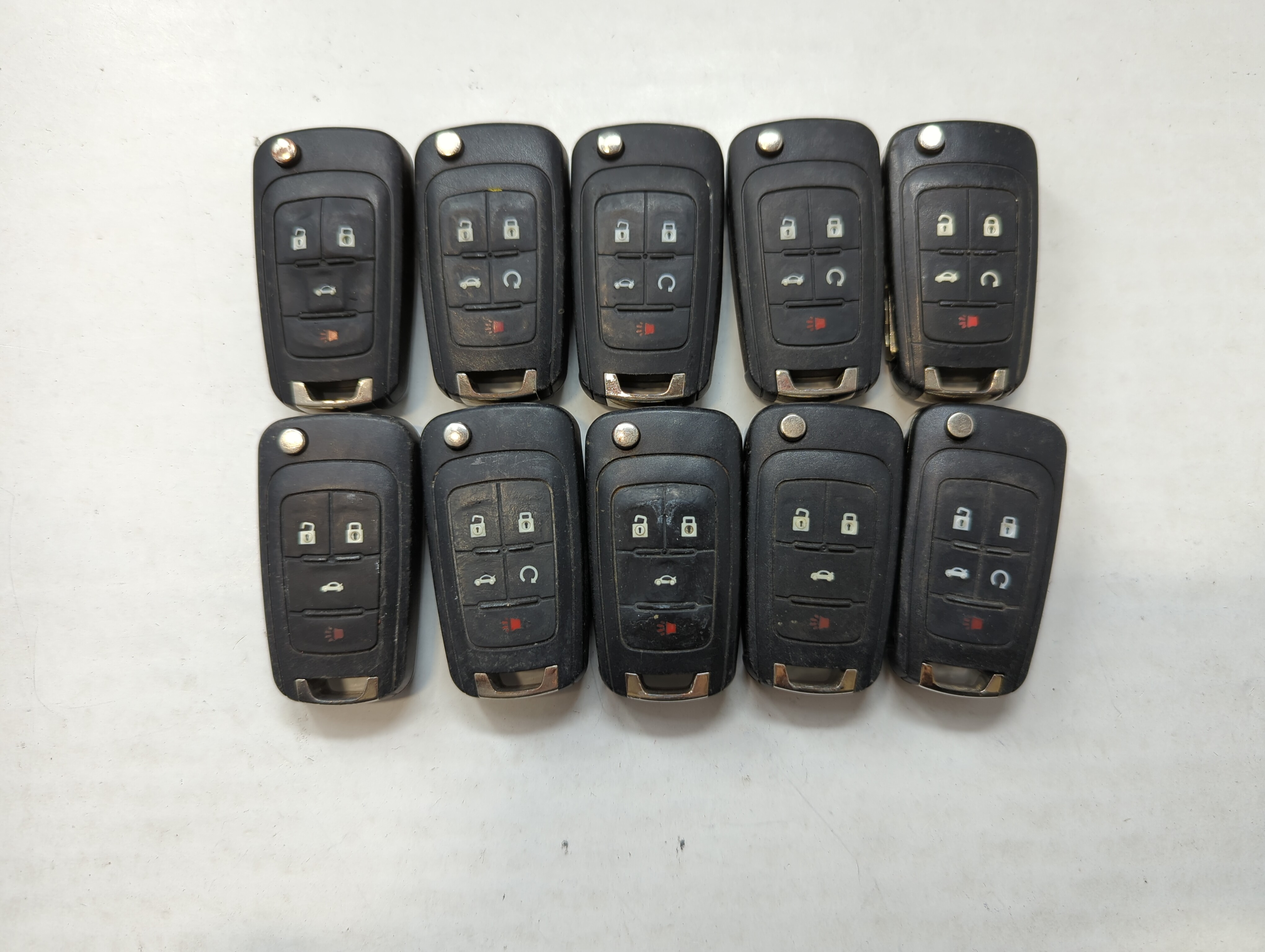 Picture of Lot of 10 Aftermarket Chevrolet Keyless Entry Remote Fob MIXED FCC IDS 563195