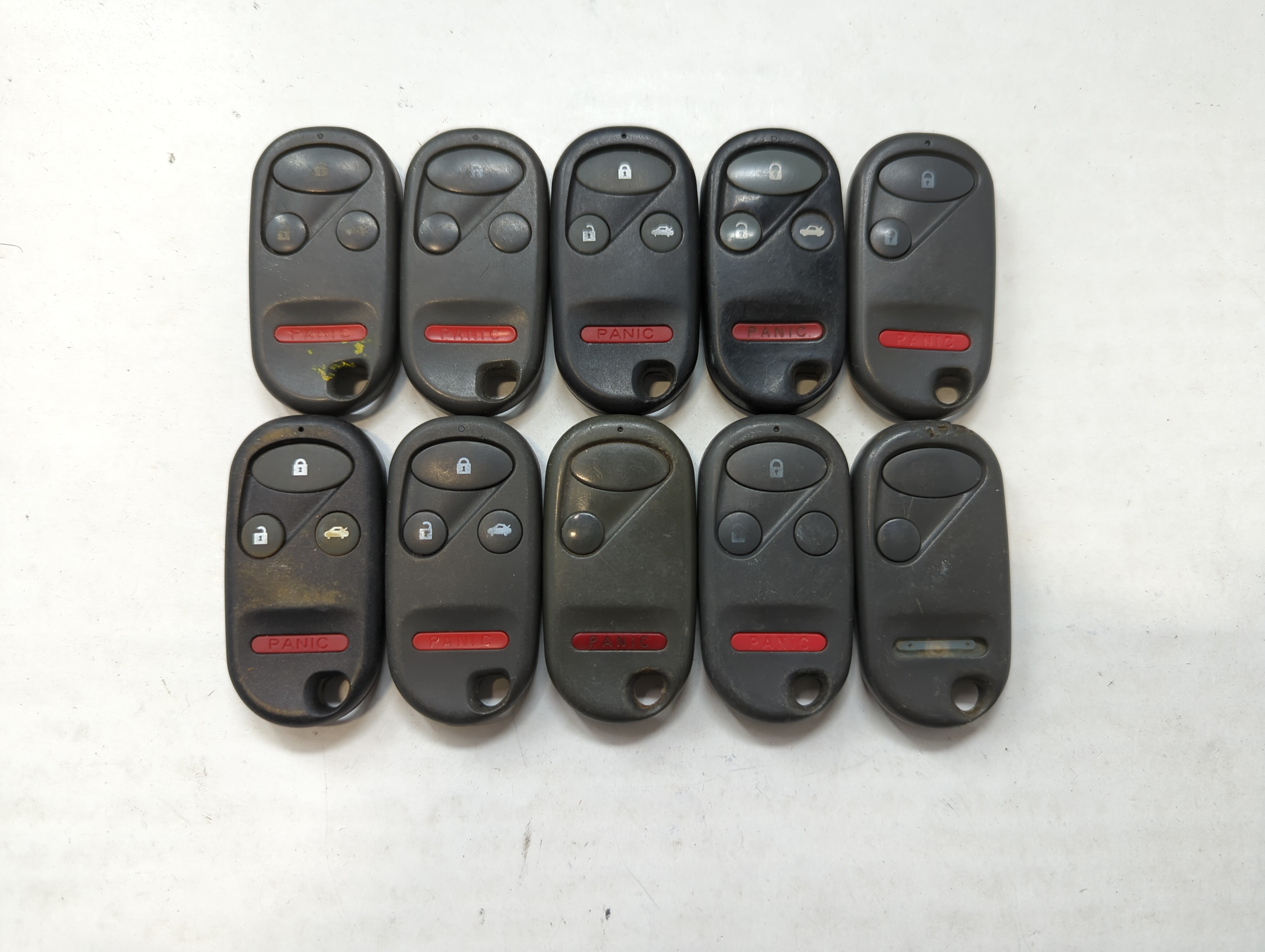 Picture of Lot of 10 Aftermarket Honda Keyless Entry Remote Fob MIXED FCC IDS MIXED 563585