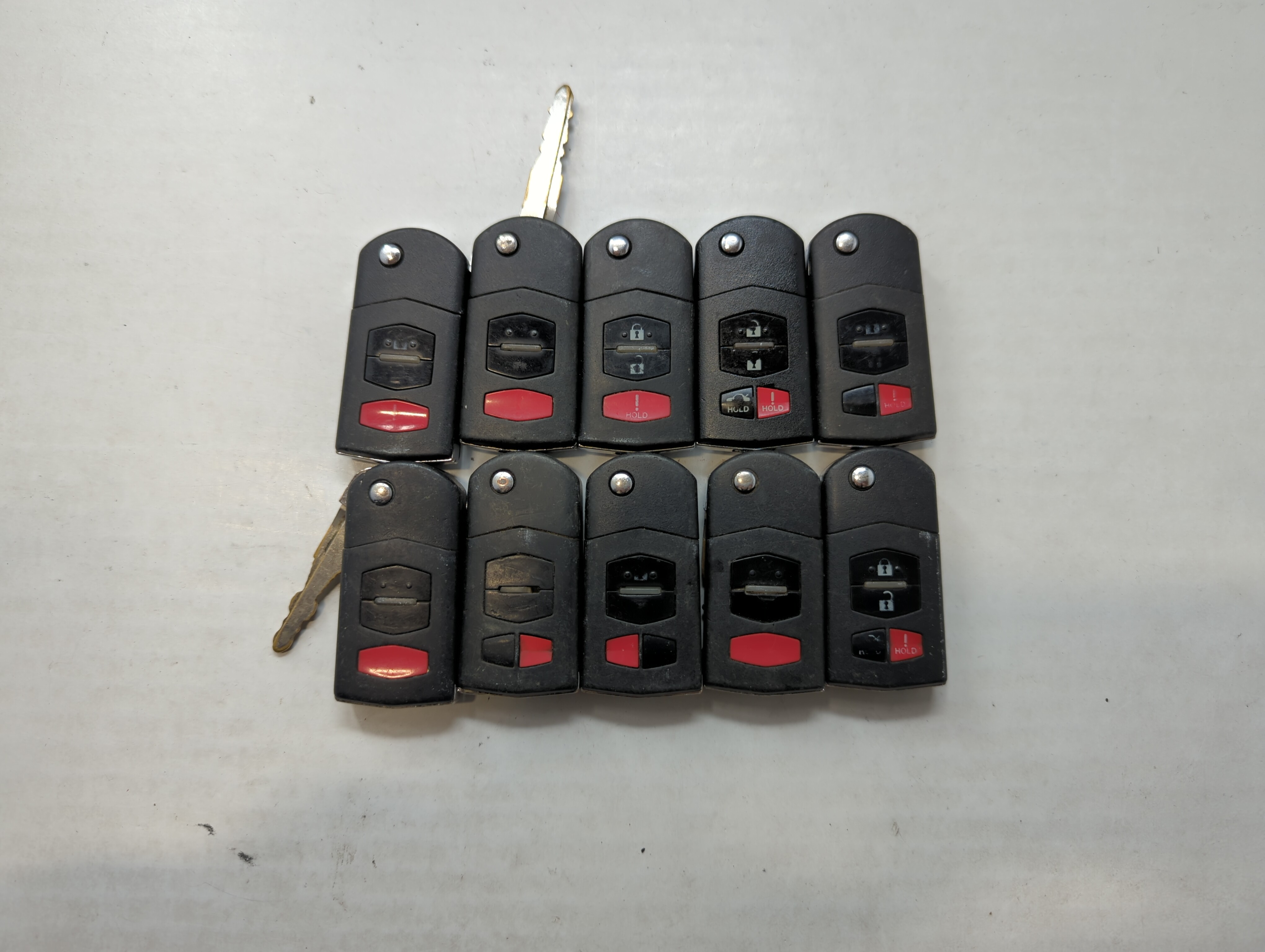 Lot of 10 Mazda Keyless Entry Remote Fob KPU41788 | BGBX1T478SKE12501 563957 - Oemusedautoparts1.com