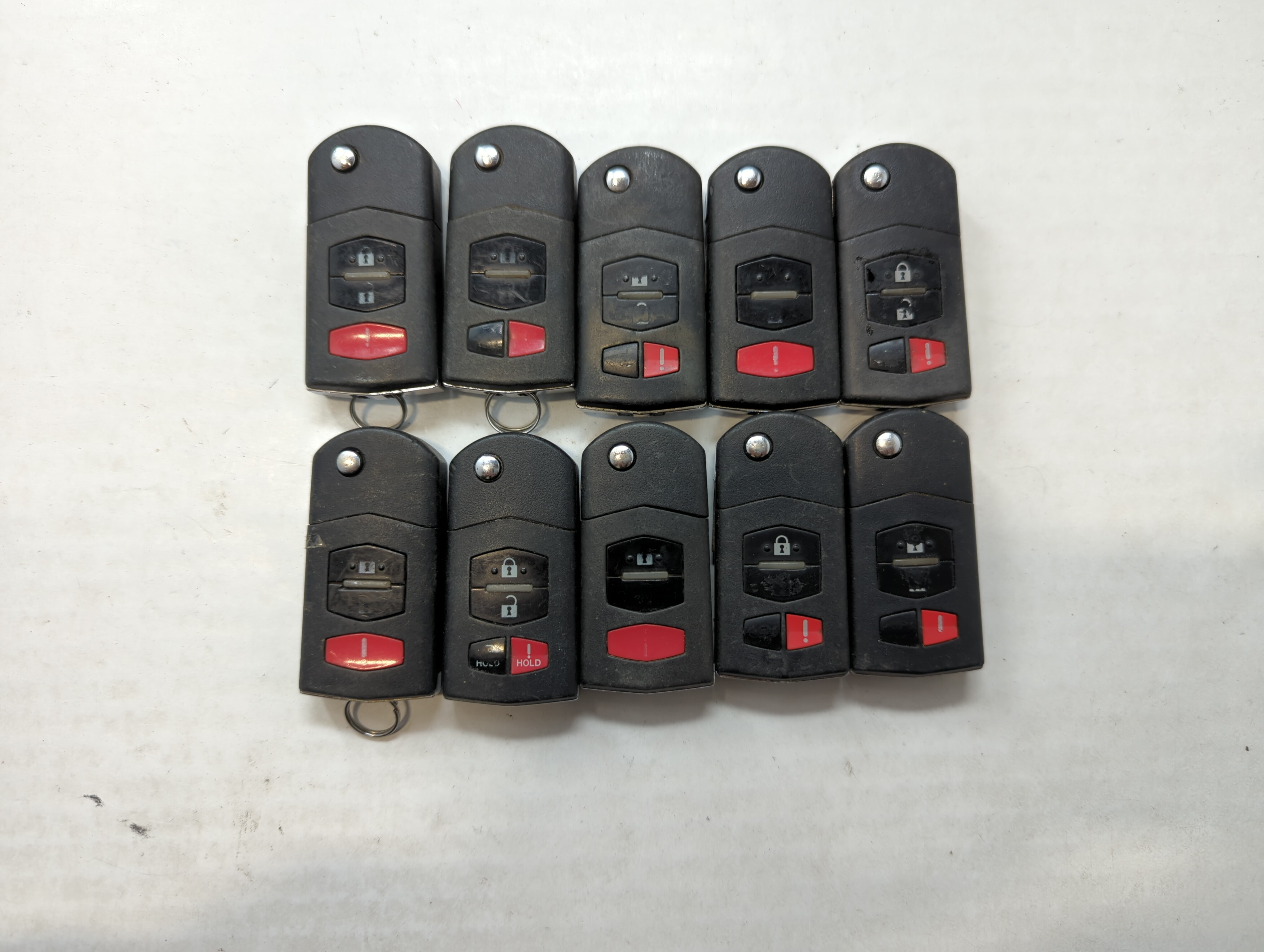 Lot of 10 Mazda Keyless Entry Remote Fob KPU41788 | BGBX1T478SKE12501 563958 - Oemusedautoparts1.com