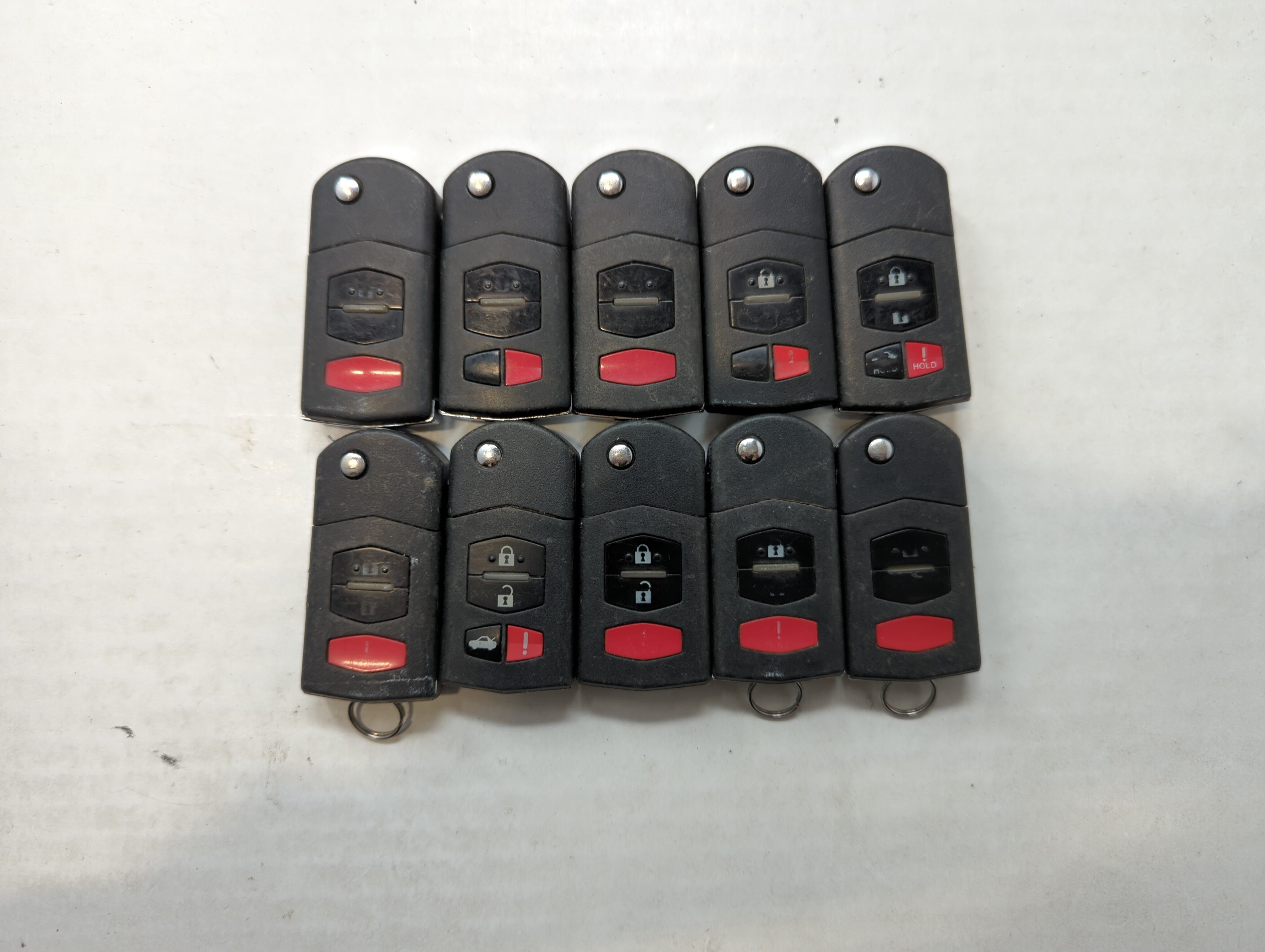 Lot of 10 Mazda Keyless Entry Remote Fob KPU41788 | BGBX1T478SKE12501 563969 - Oemusedautoparts1.com