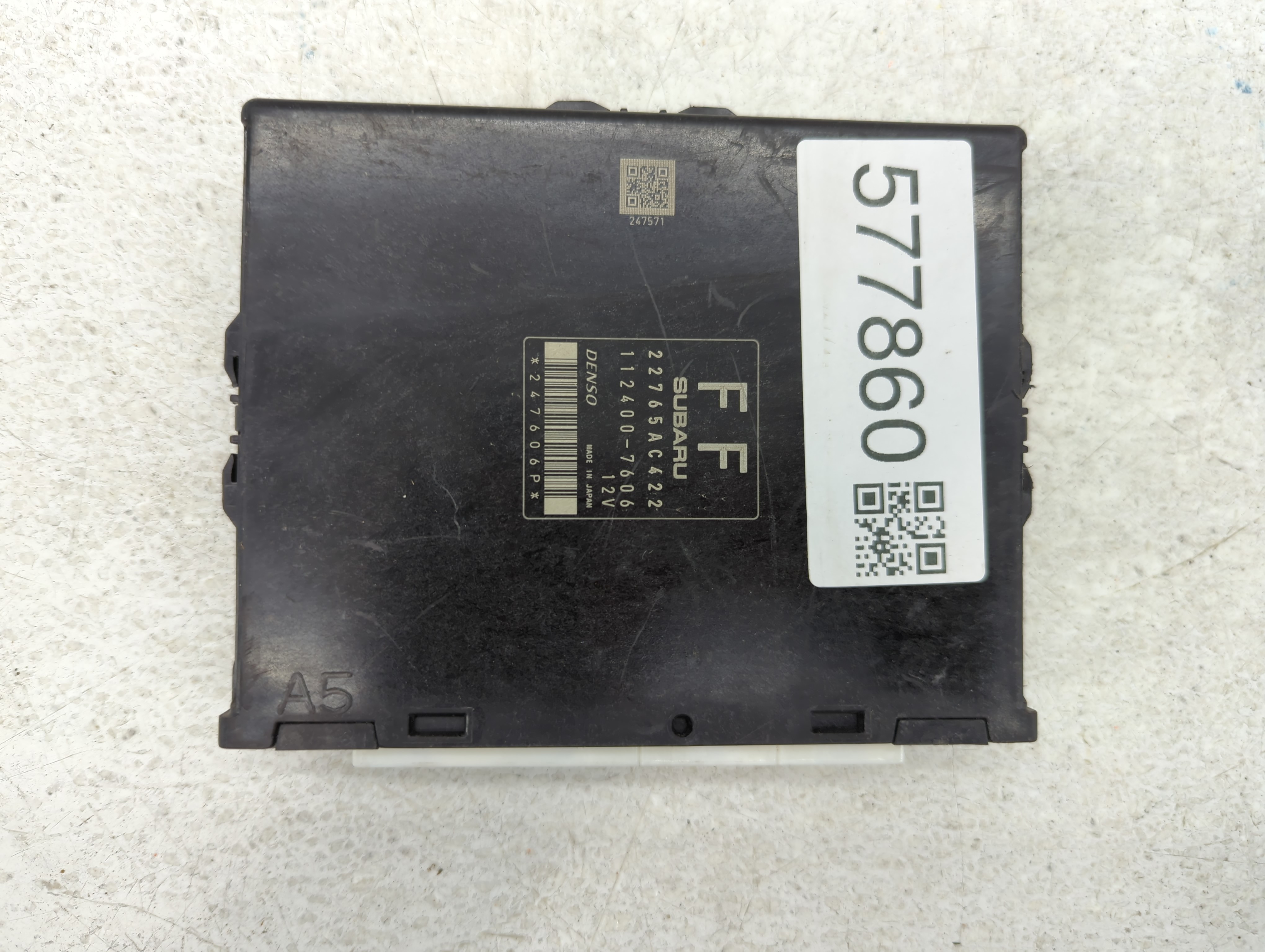 2012-2012 Subaru Impreza Engine Computer Ecu Pcm Ecm Pcu Oem 577860 - Oemusedautoparts1.com