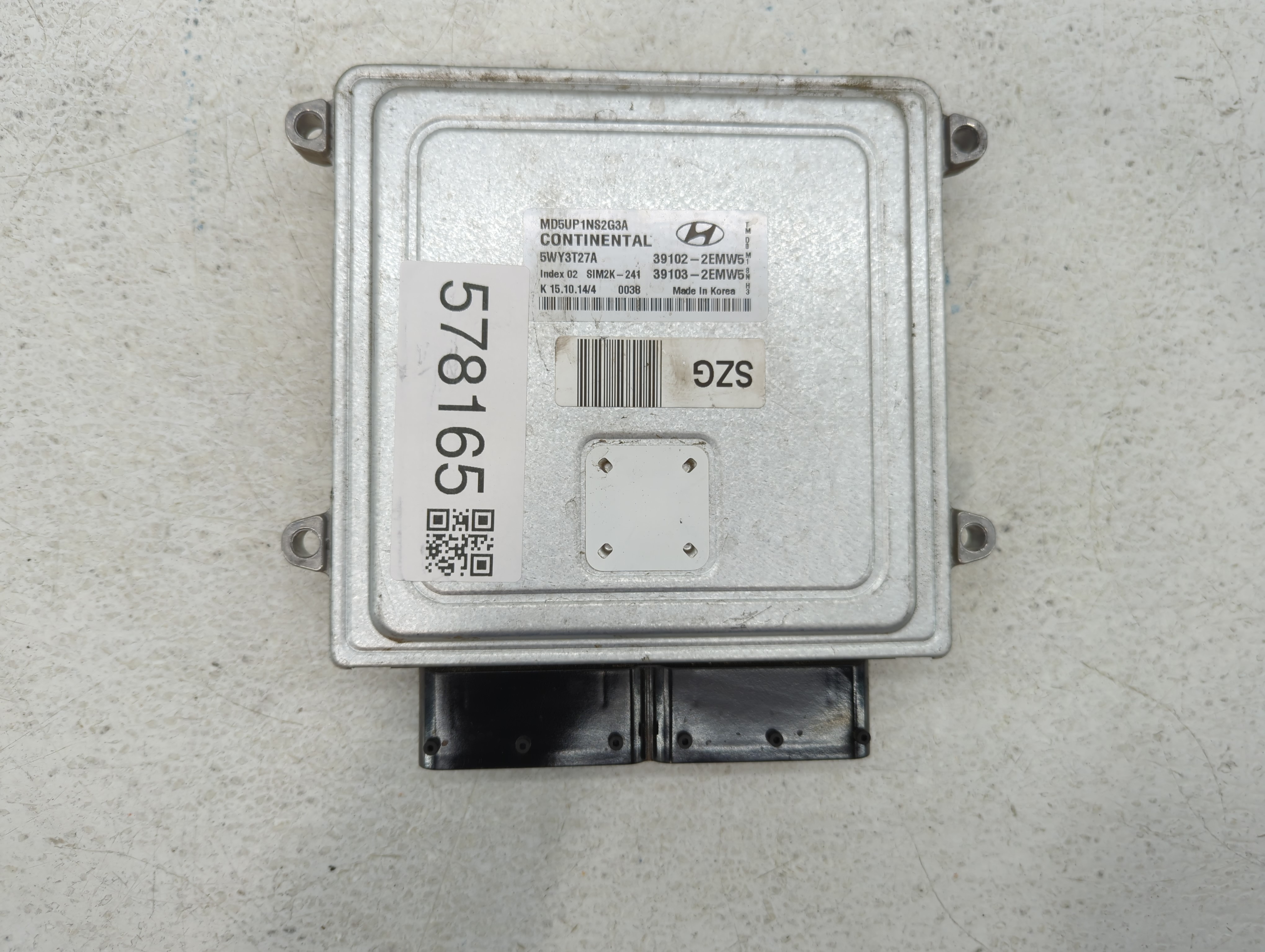 2014-2016 Hyundai Elantra Engine Computer Ecu Pcm Ecm Pcu Oem 39102-2emw5 578165 - Oemusedautoparts1.com