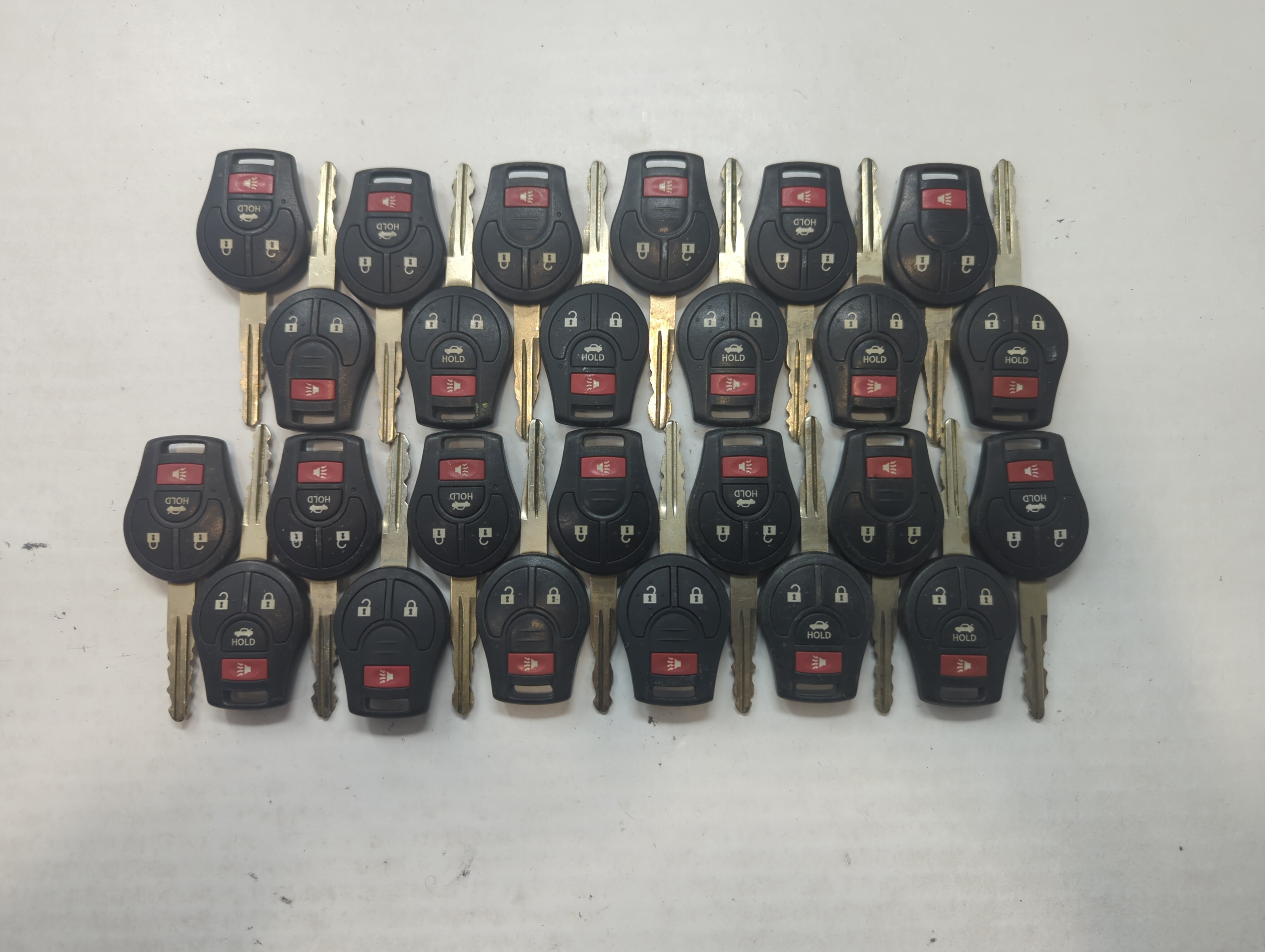 Lot of 25 Nissan Keyless Entry Remote Fob MIXED FCC IDS MIXED PART 592730 - Oemusedautoparts1.com