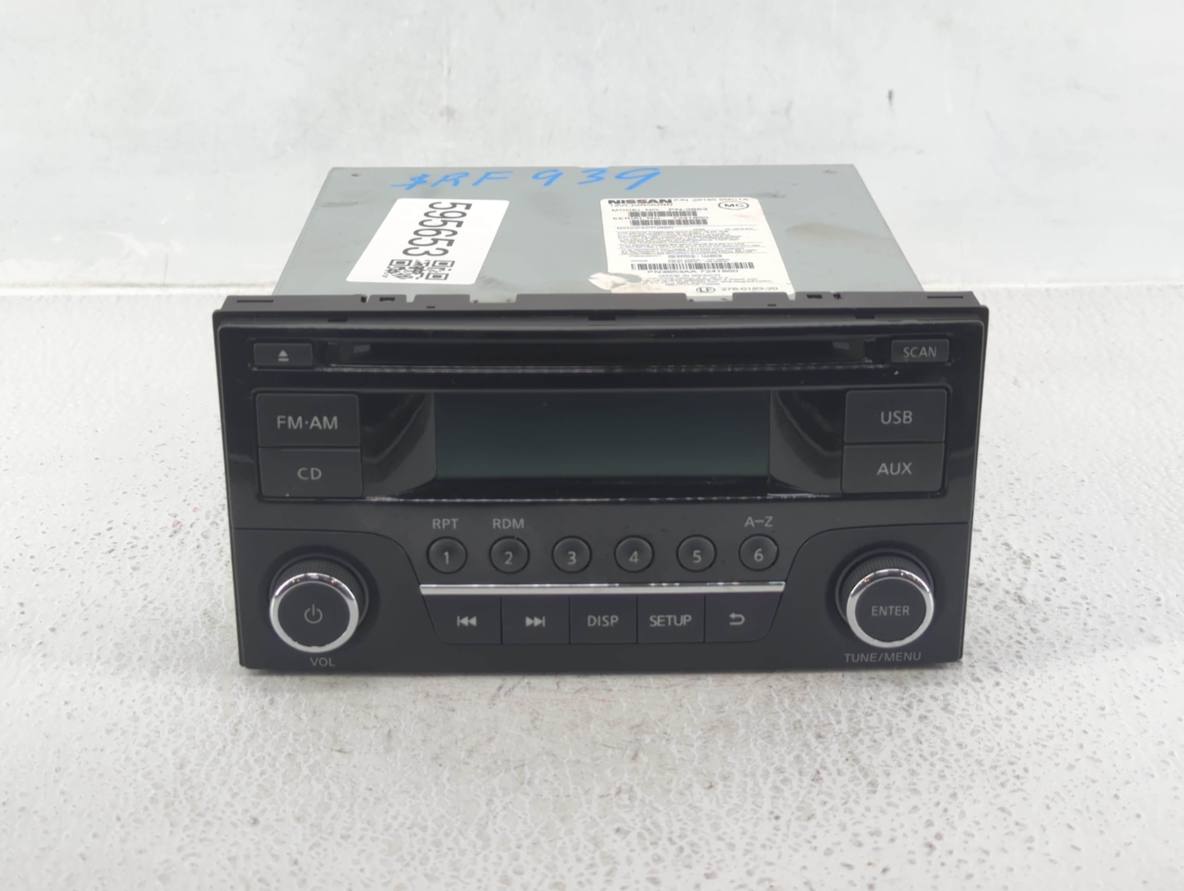 2016 Nissan Versa Am Fm Cd Player Radio Receiver 595653 - Oemusedautoparts1.com