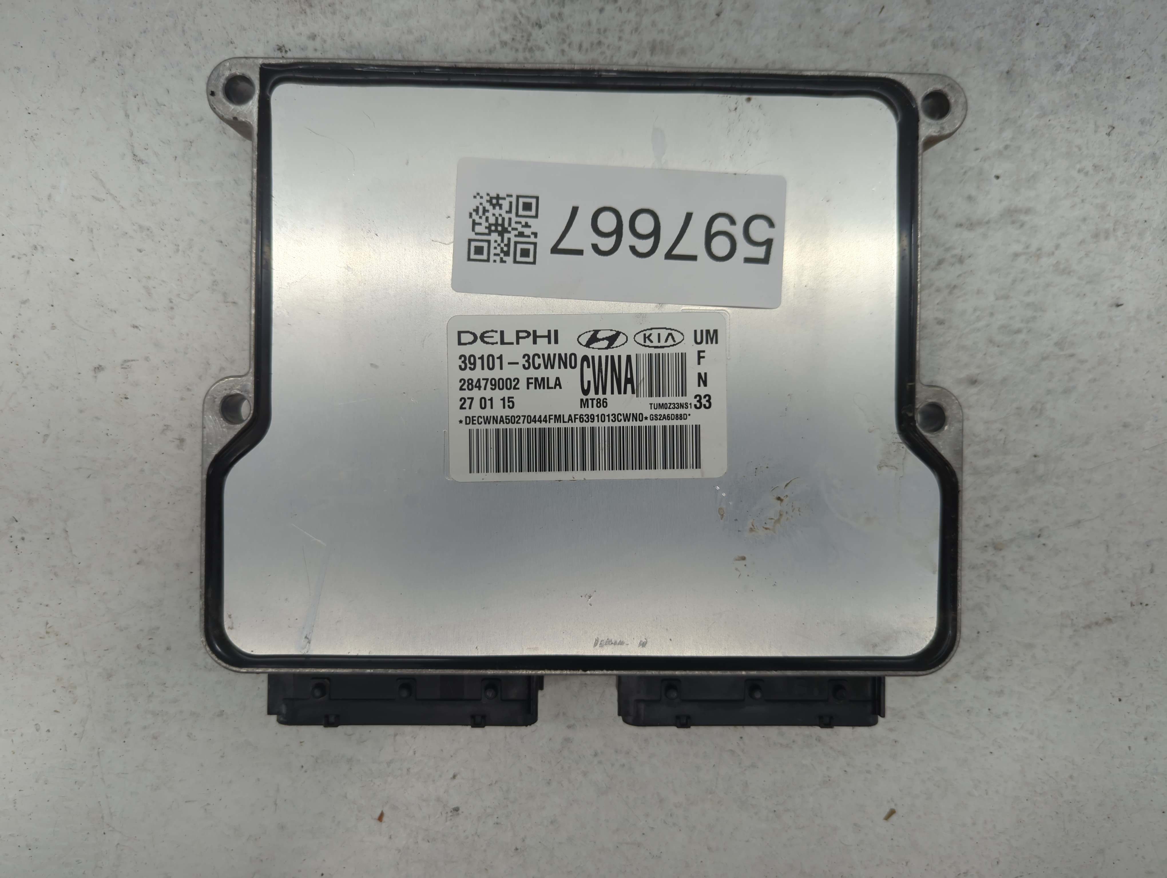 Picture of 2016-2017 Kia Sorento Engine Computer Ecu Pcm Ecm Pcu Oem 39101-3cwn1 597667