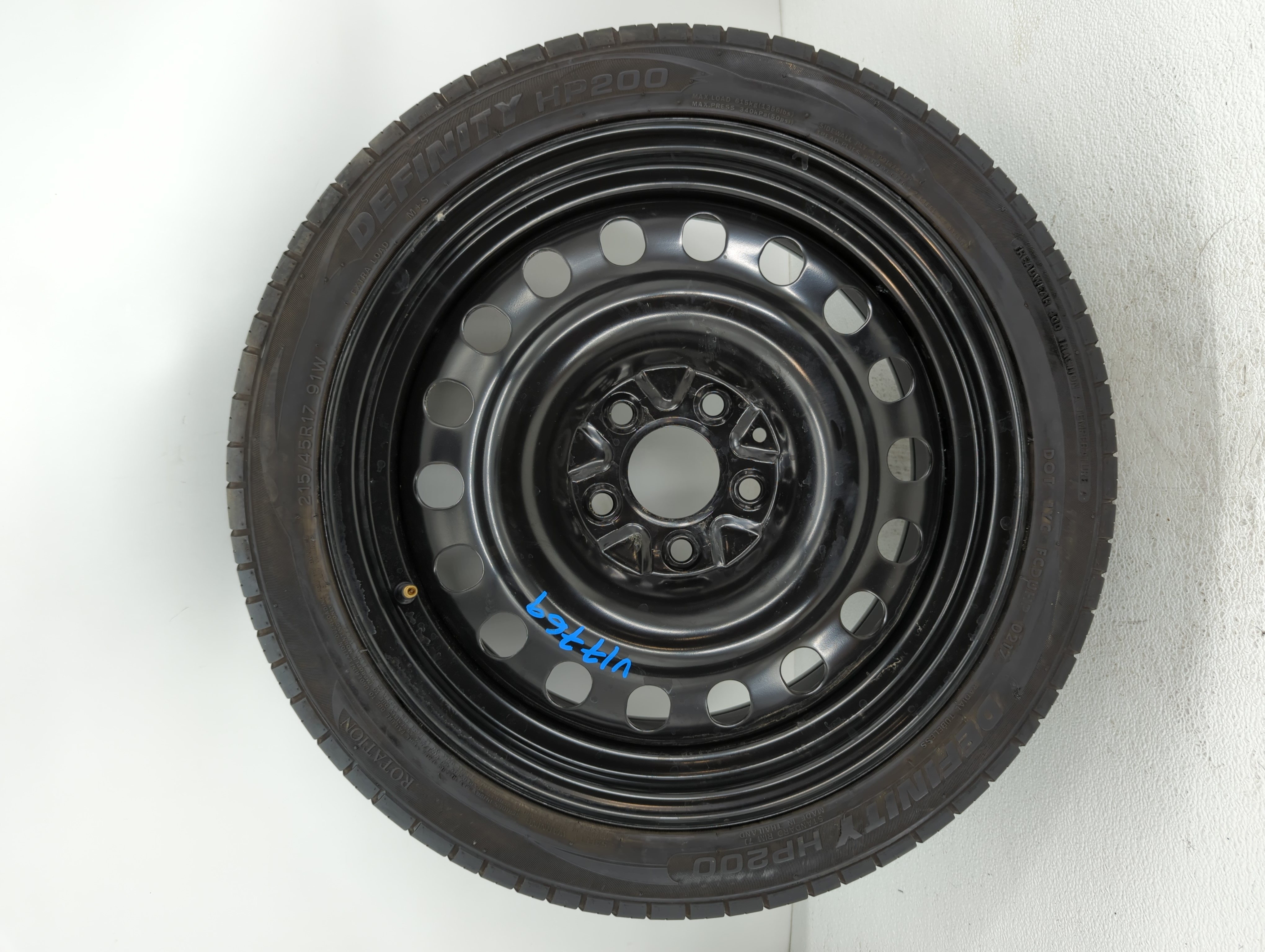 Picture of 2016-2016 Hyundai Veloster Spare Donut Tire Wheel Rim Oem 598145