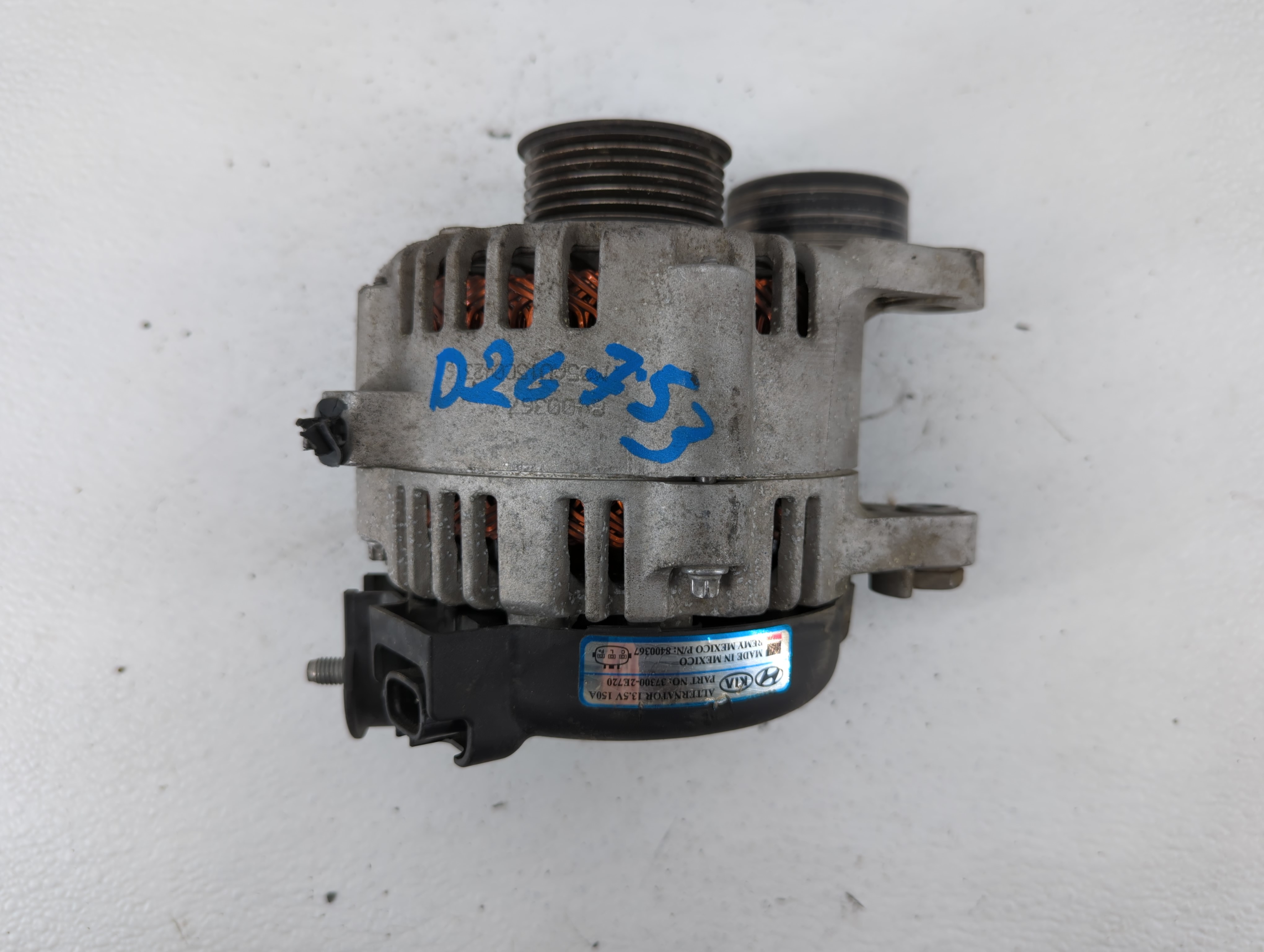 2016 Hyundai Elantra Alternator Generator Charging Assembly Engine Oem 600467 - Oemusedautoparts1.com
