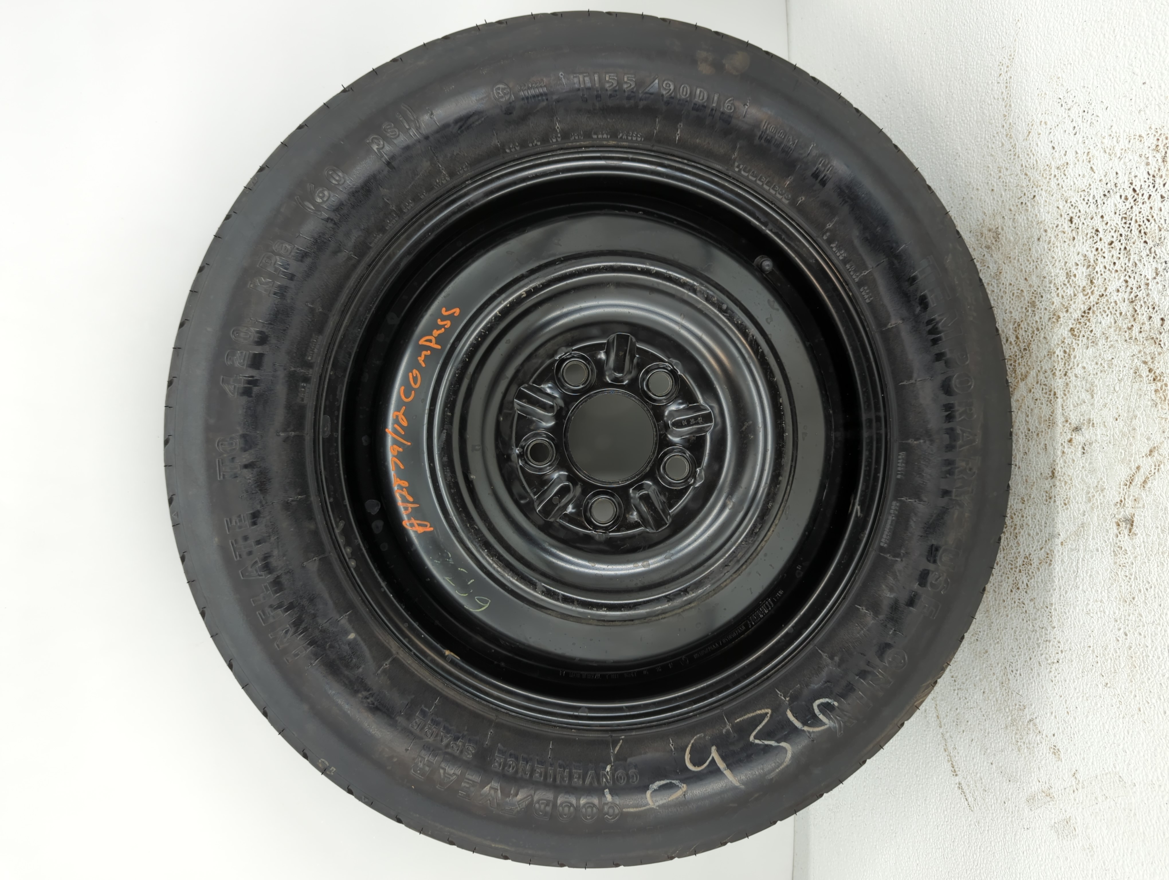 Picture of 2008-2014 Dodge Avenger Spare Donut Tire Wheel Rim Oem 602940