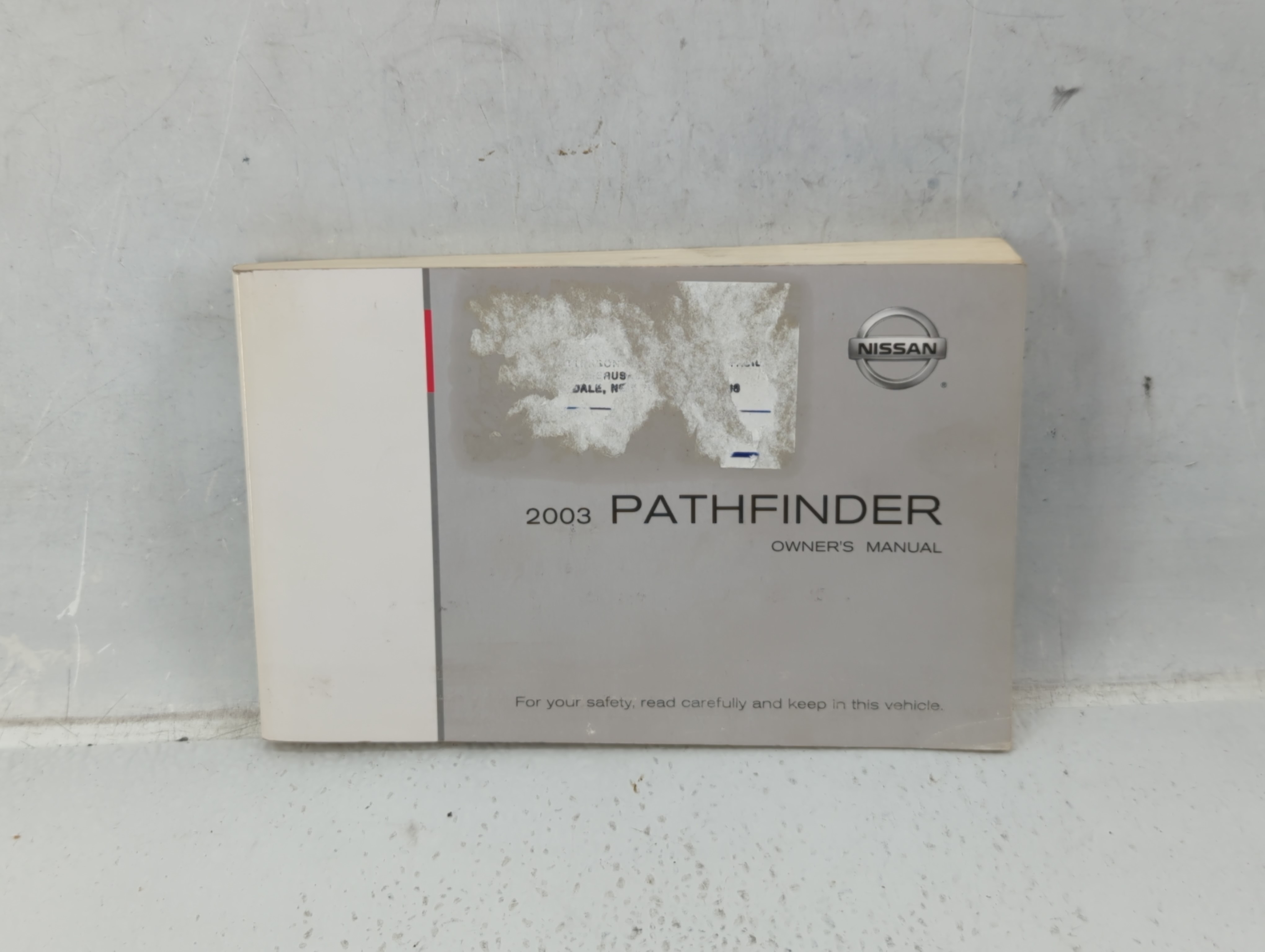 2003 Nissan Pathfinder Owners Manual Book Guide 603316 - Oemusedautoparts1.com