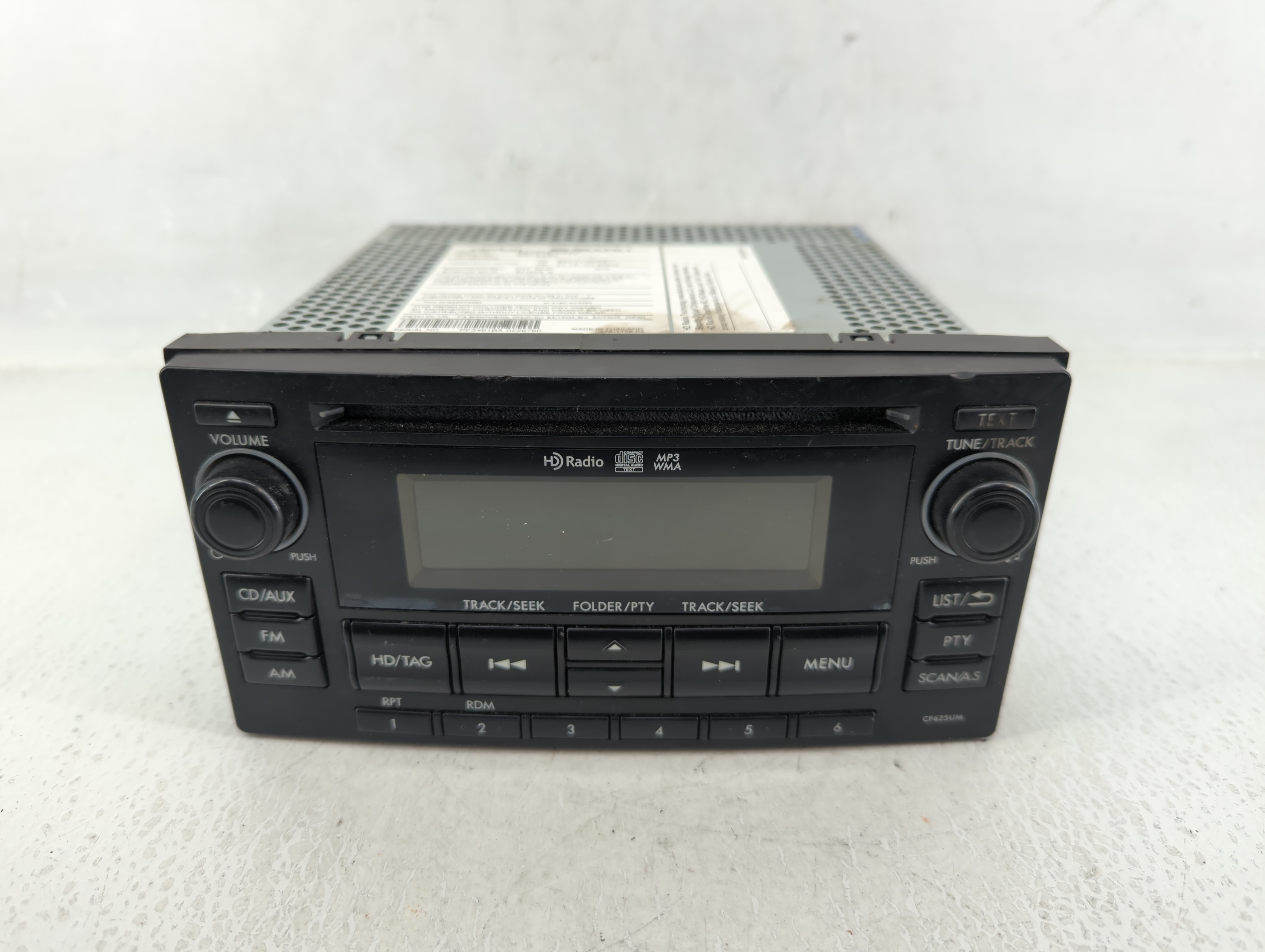 2015 Subaru Forester Am Fm Cd Player Radio Receiver 612692 - Oemusedautoparts1.com