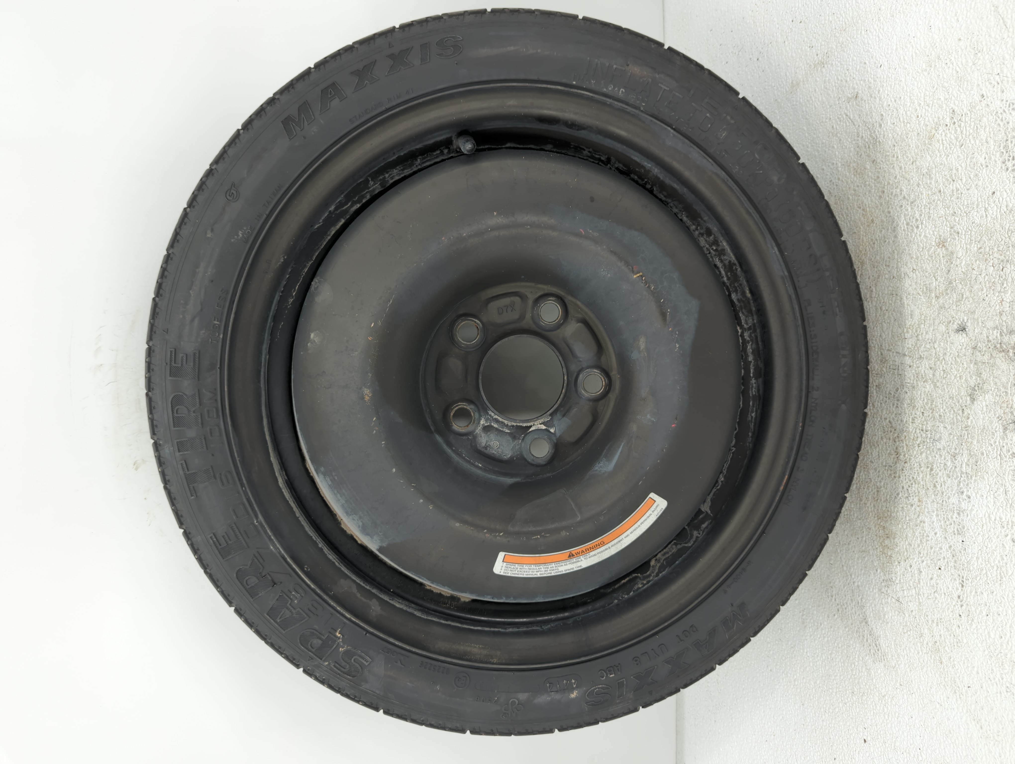 Picture of 2013-2018 Nissan Altima Spare Donut Tire Wheel Rim Oem 616504