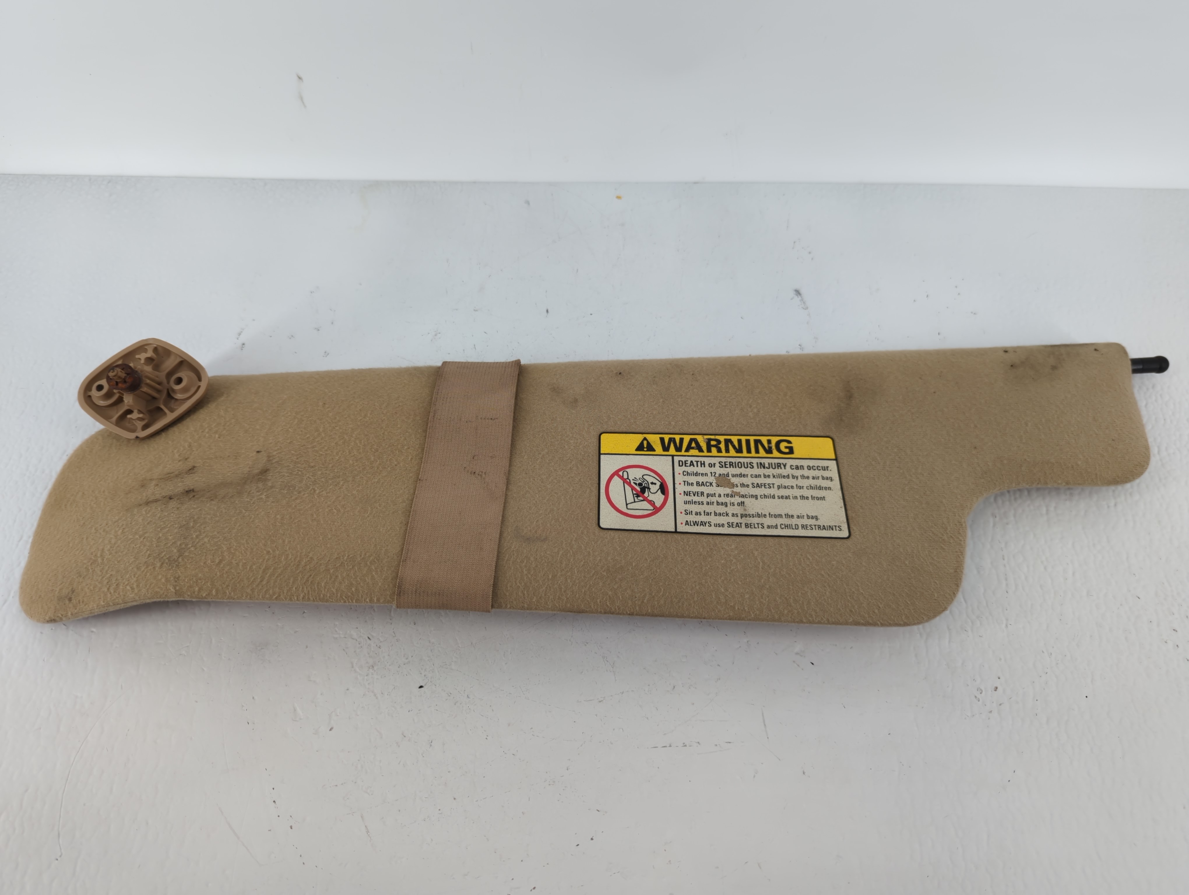 Picture of 1994 Ford Explorer Driver Sun Visor Mirror Left Sunvisor Dark Tan 618976