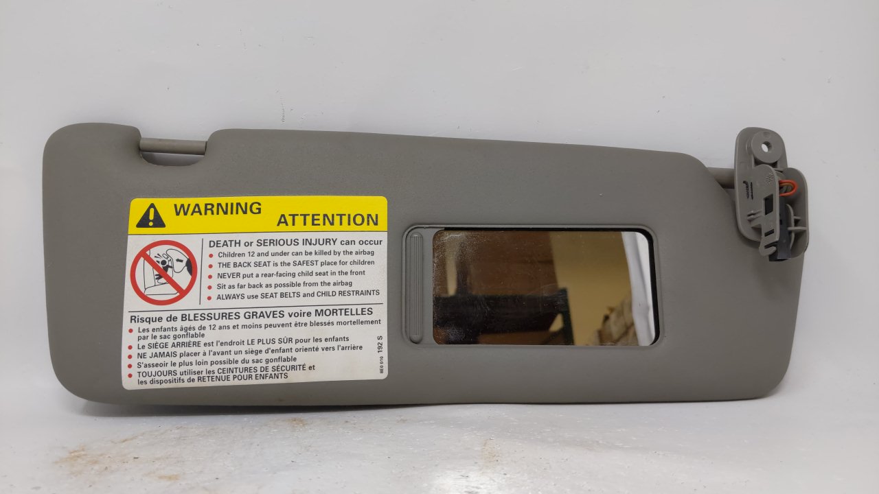 2004-2008 Audi S4 Passenger Right Sun Visor Sunvisor Gray 62433 - Oemusedautoparts1.com