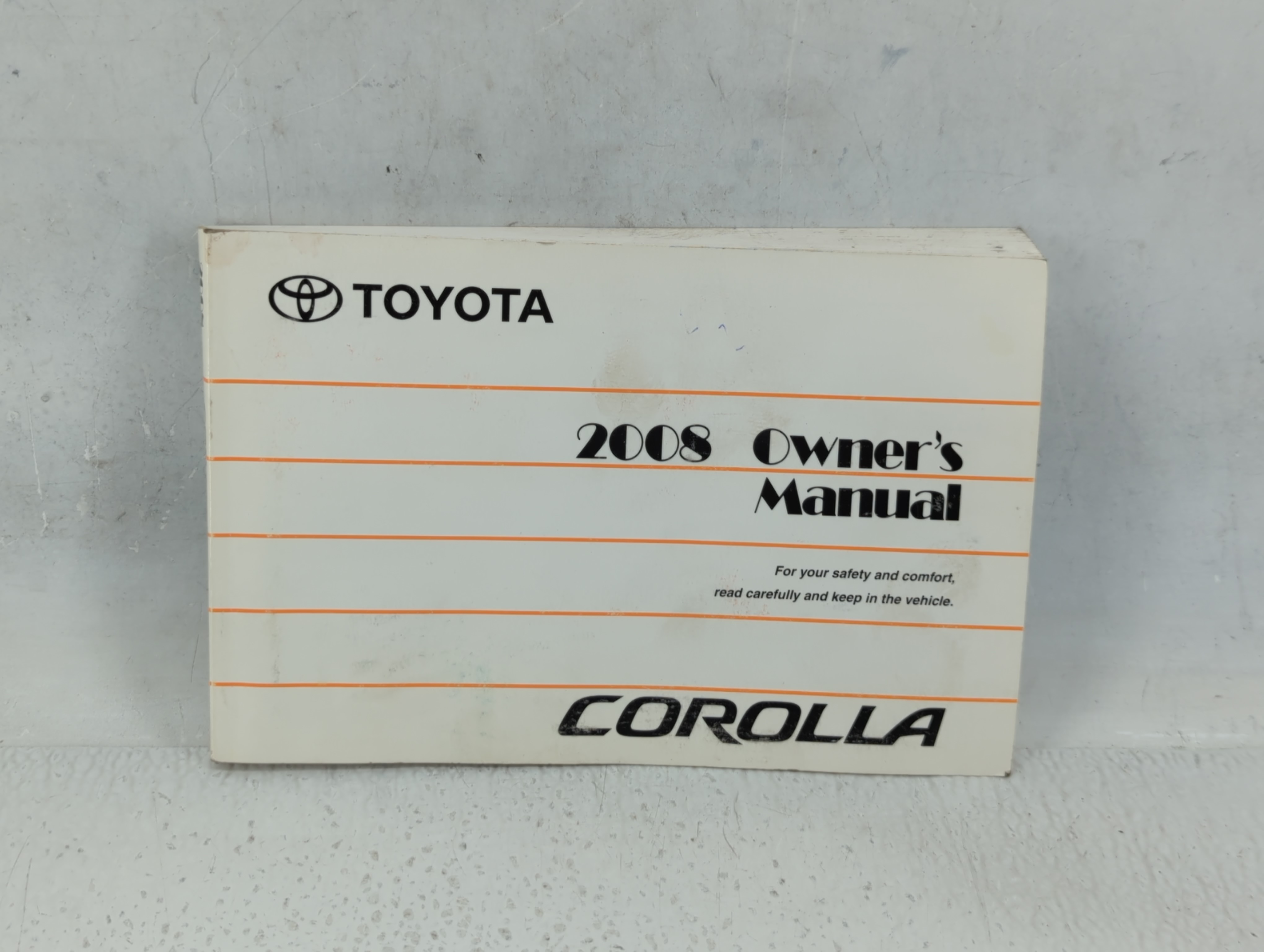 2008 Toyota Corolla Owners Manual Book Guide 625002 - Oemusedautoparts1.com