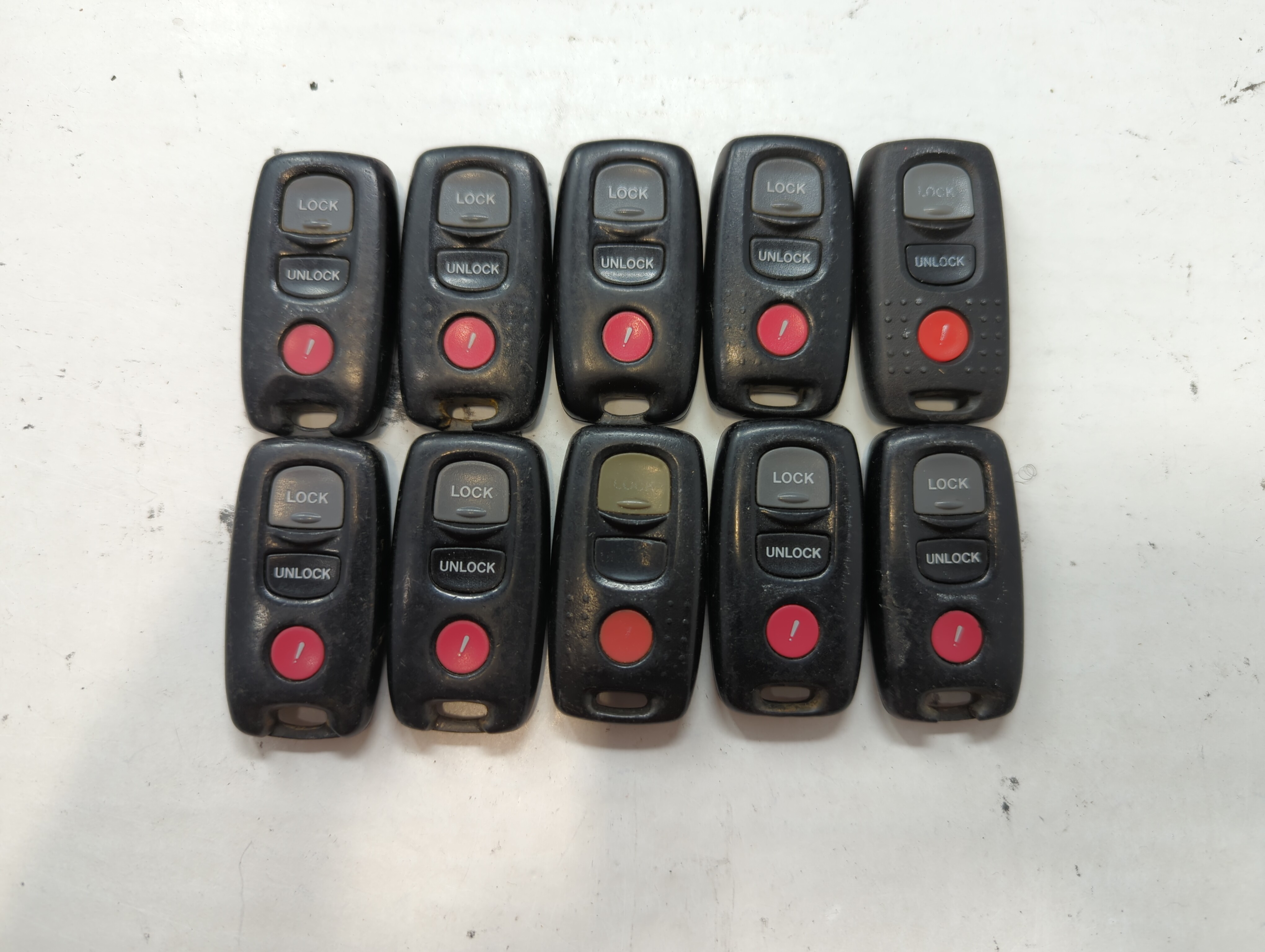 Lot of 10 Mazda Keyless Entry Remote Fob KPU41846 | KPU41794 | KPU41704 636056 - Oemusedautoparts1.com