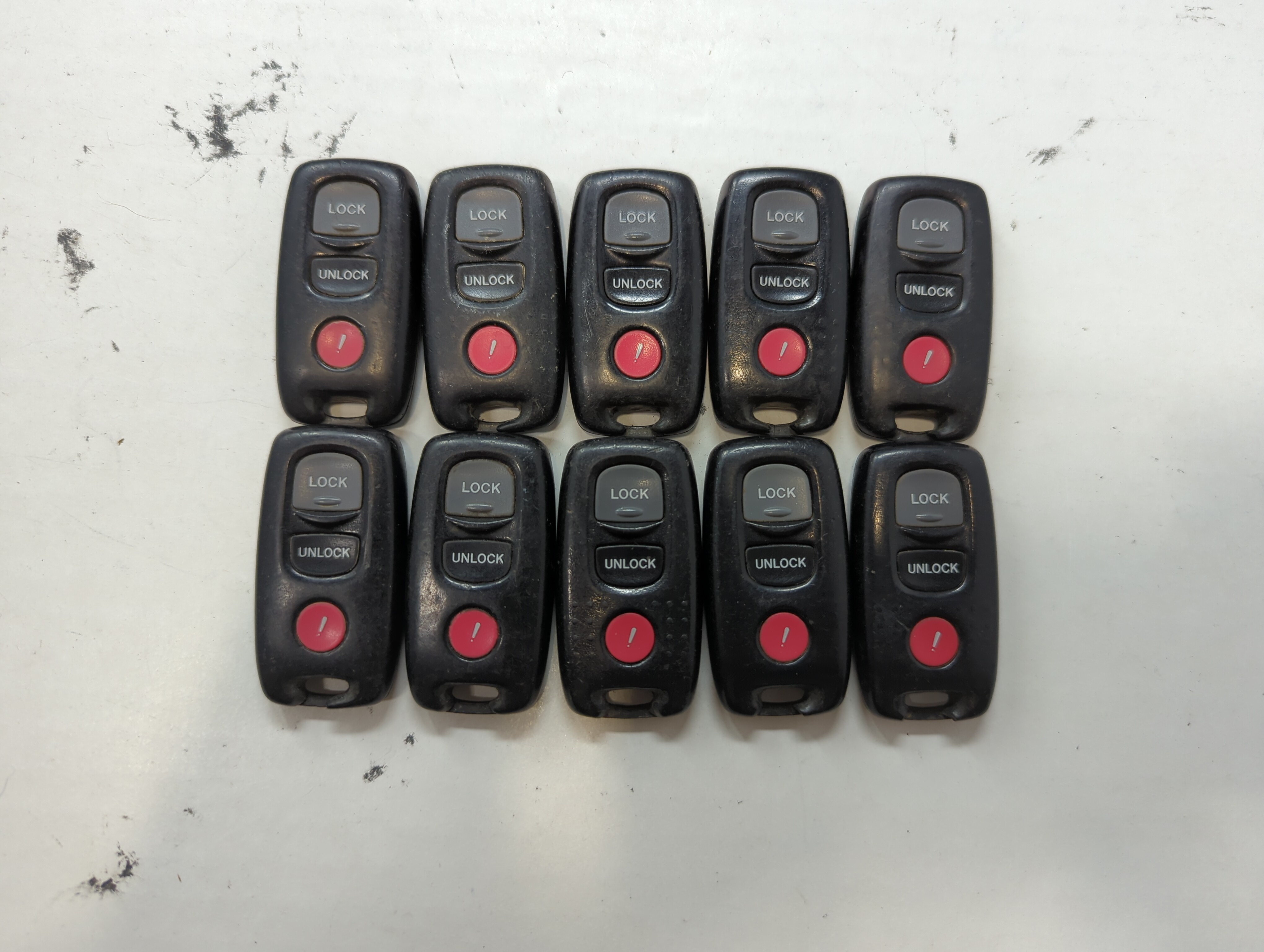 Lot of 10 Mazda Keyless Entry Remote Fob KPU41794 | KPU41704 | KPU41846 636312 - Oemusedautoparts1.com