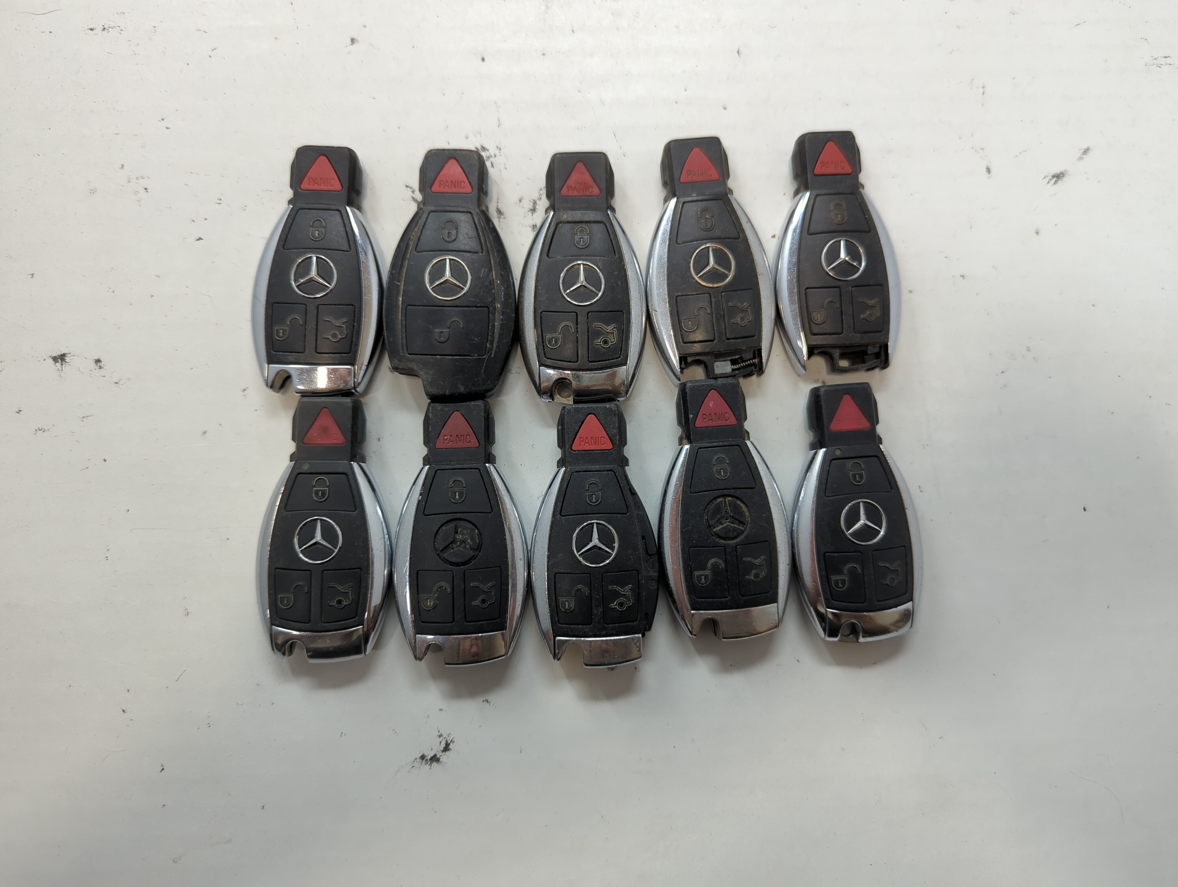 Lot of 10 Mercedes-Benz Keyless Entry Remote Fob IYZDC07 636388 - Oemusedautoparts1.com
